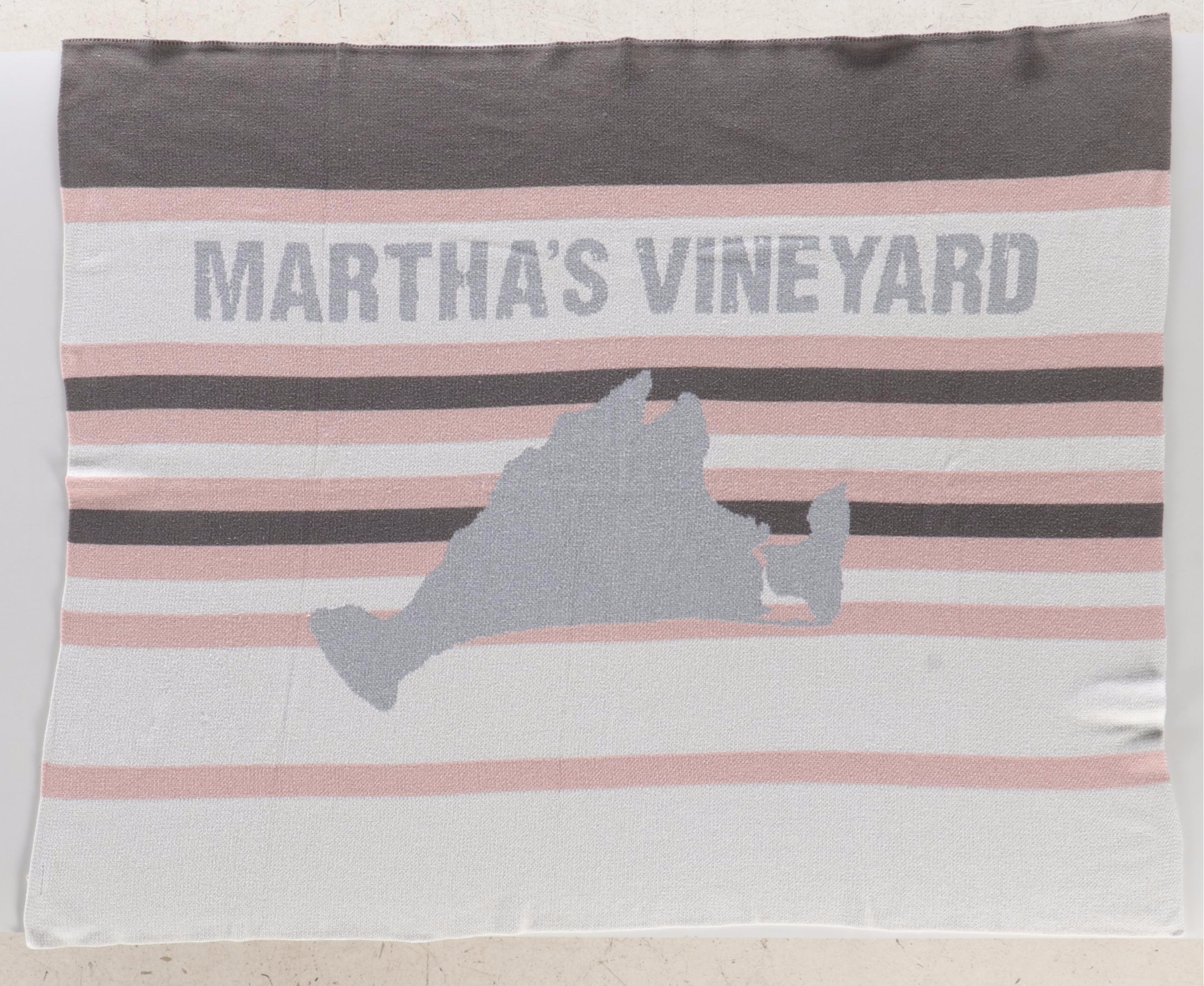 "Martha's Vineyard" Wool Beach Blanket & "Salt Life" Polyester Drawstring Bags