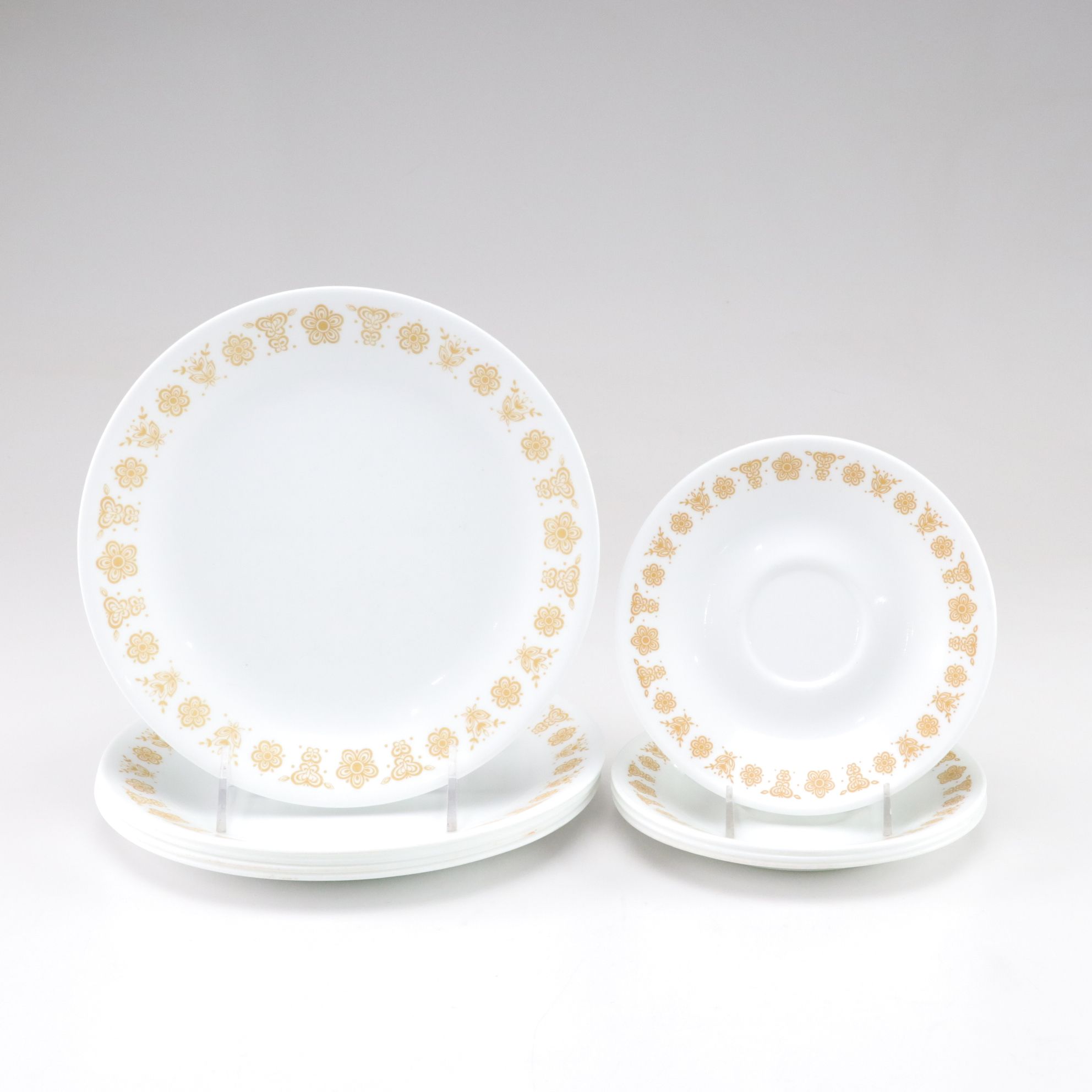 Corelle by Corning "Butterfly Gold" with Italian Crystal Stemware