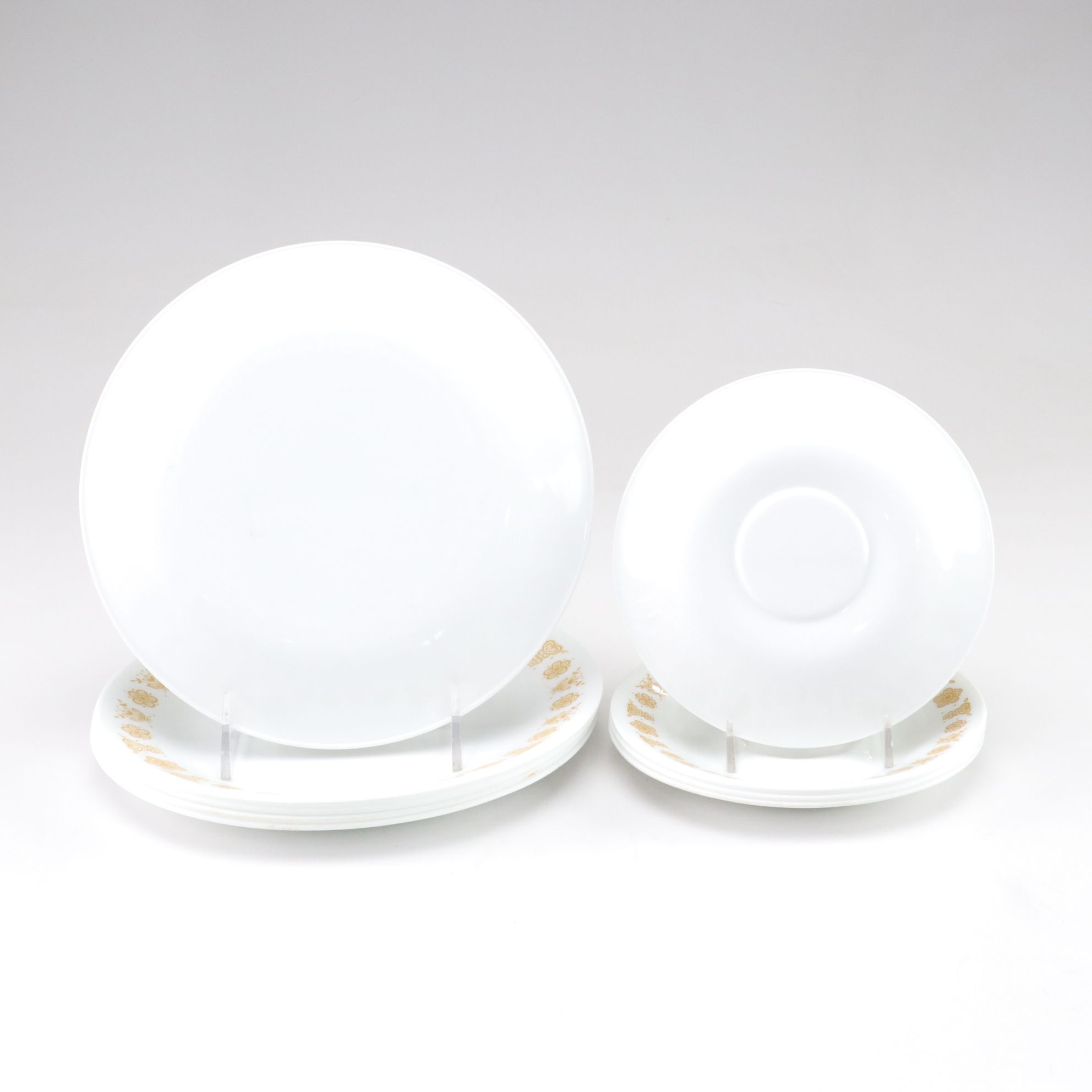 Corelle by Corning "Butterfly Gold" with Italian Crystal Stemware