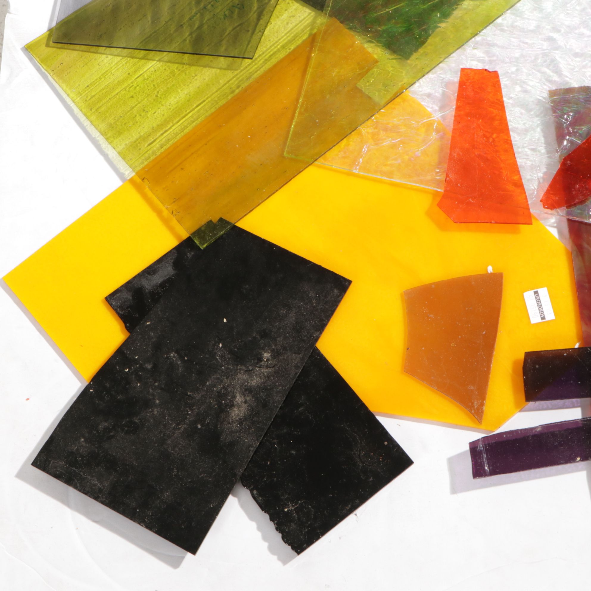 Stained Glass Scrap Mosaic and Full Sheet Craft Materials