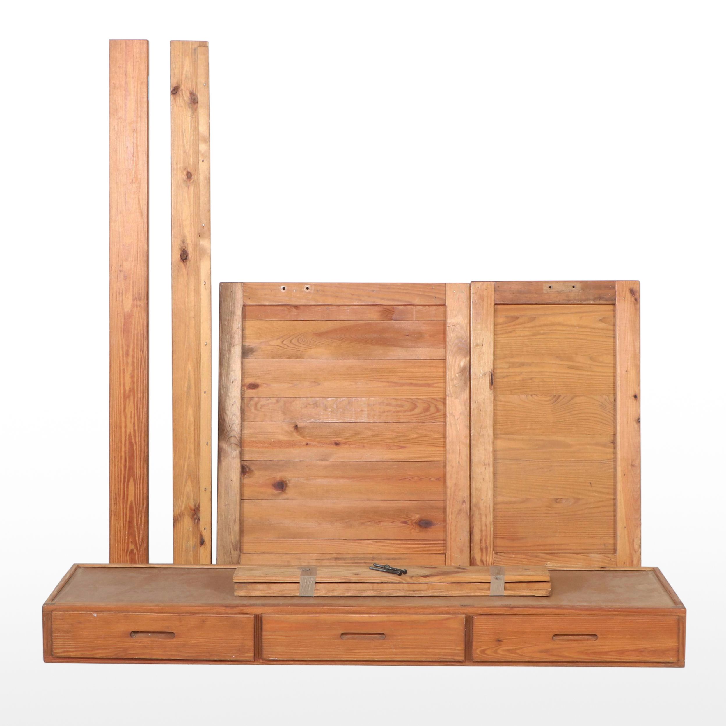 Rustic Pine Twin Bed Frame