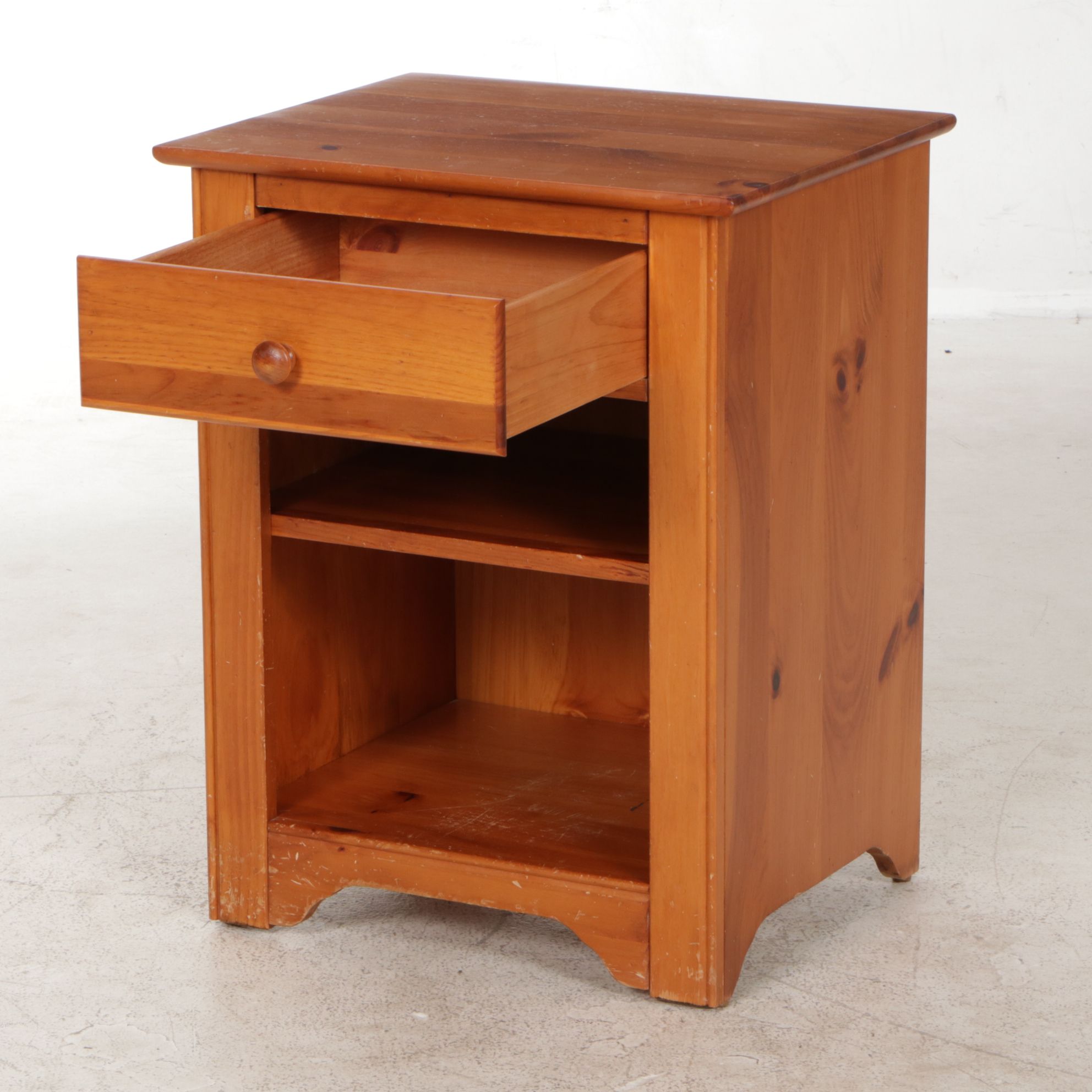 Pine Nightstand, Late 20th Century