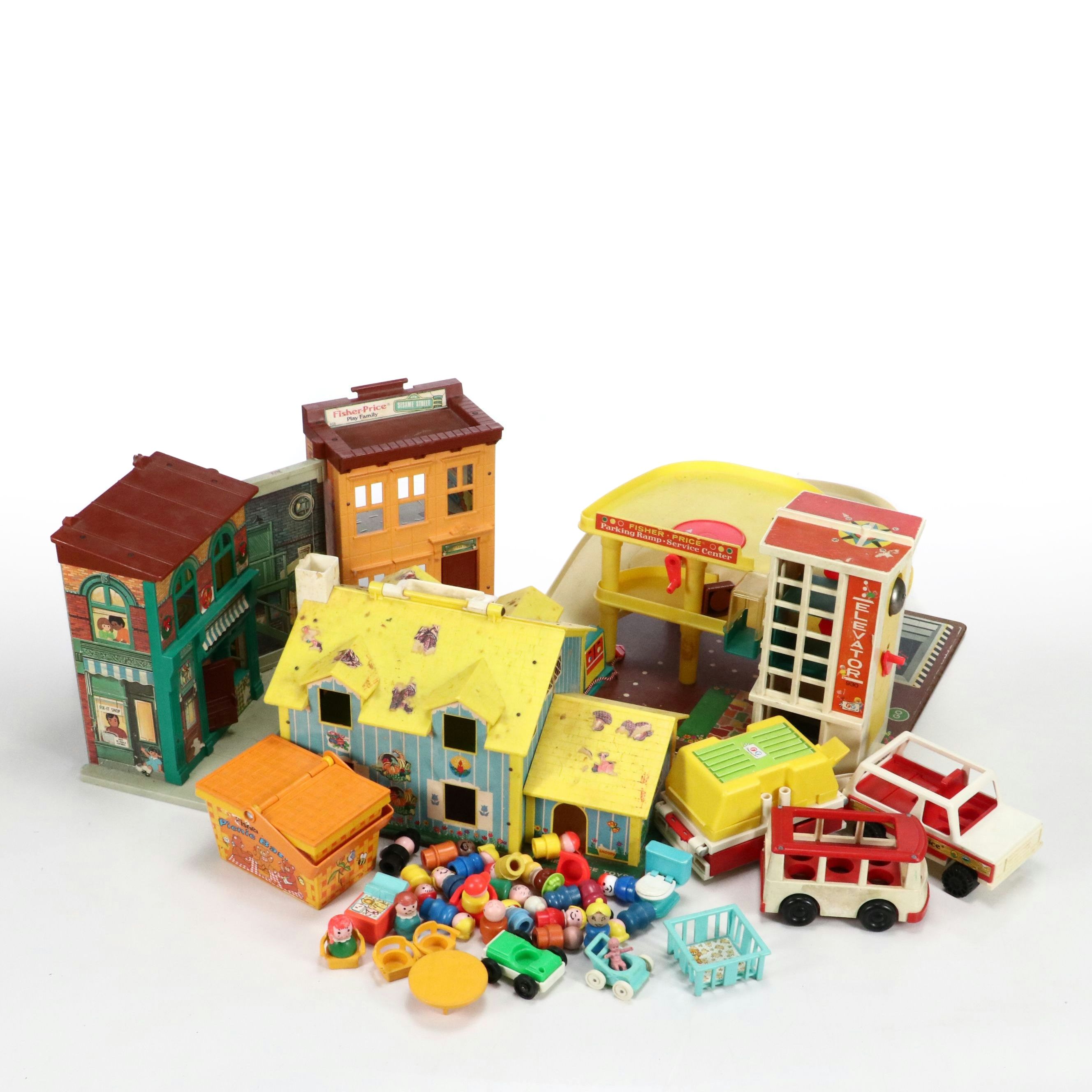Fisher-Price and Sesame Street Toy Houses, Figurines, and Accessories