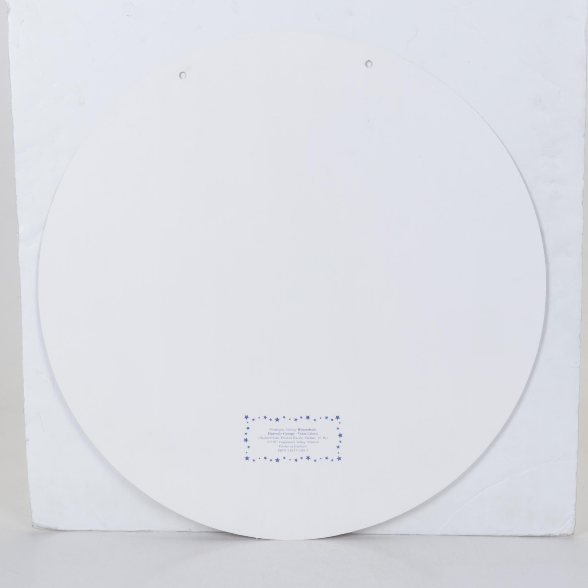 Offset Lithograph After Andrea Mantegna "Heavenly Canopy" for Advent Calendar