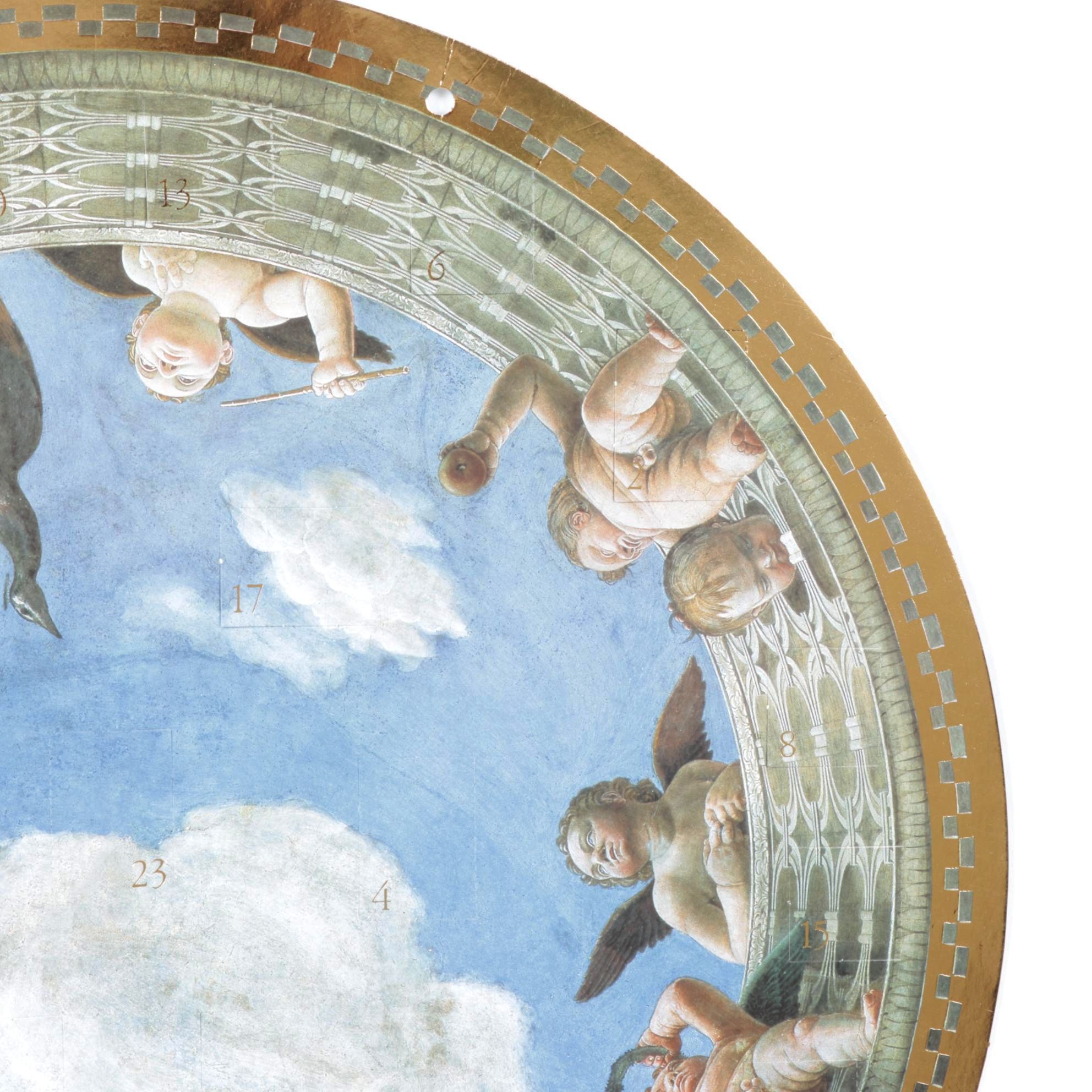 Offset Lithograph After Andrea Mantegna "Heavenly Canopy" for Advent Calendar