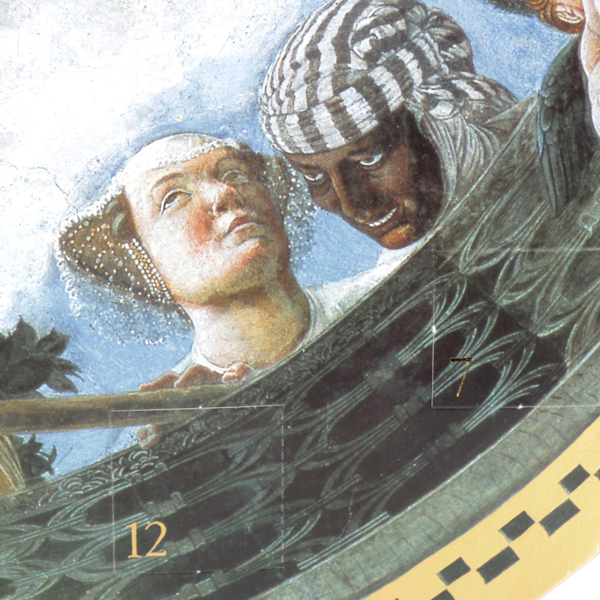 Offset Lithograph After Andrea Mantegna "Heavenly Canopy" for Advent Calendar