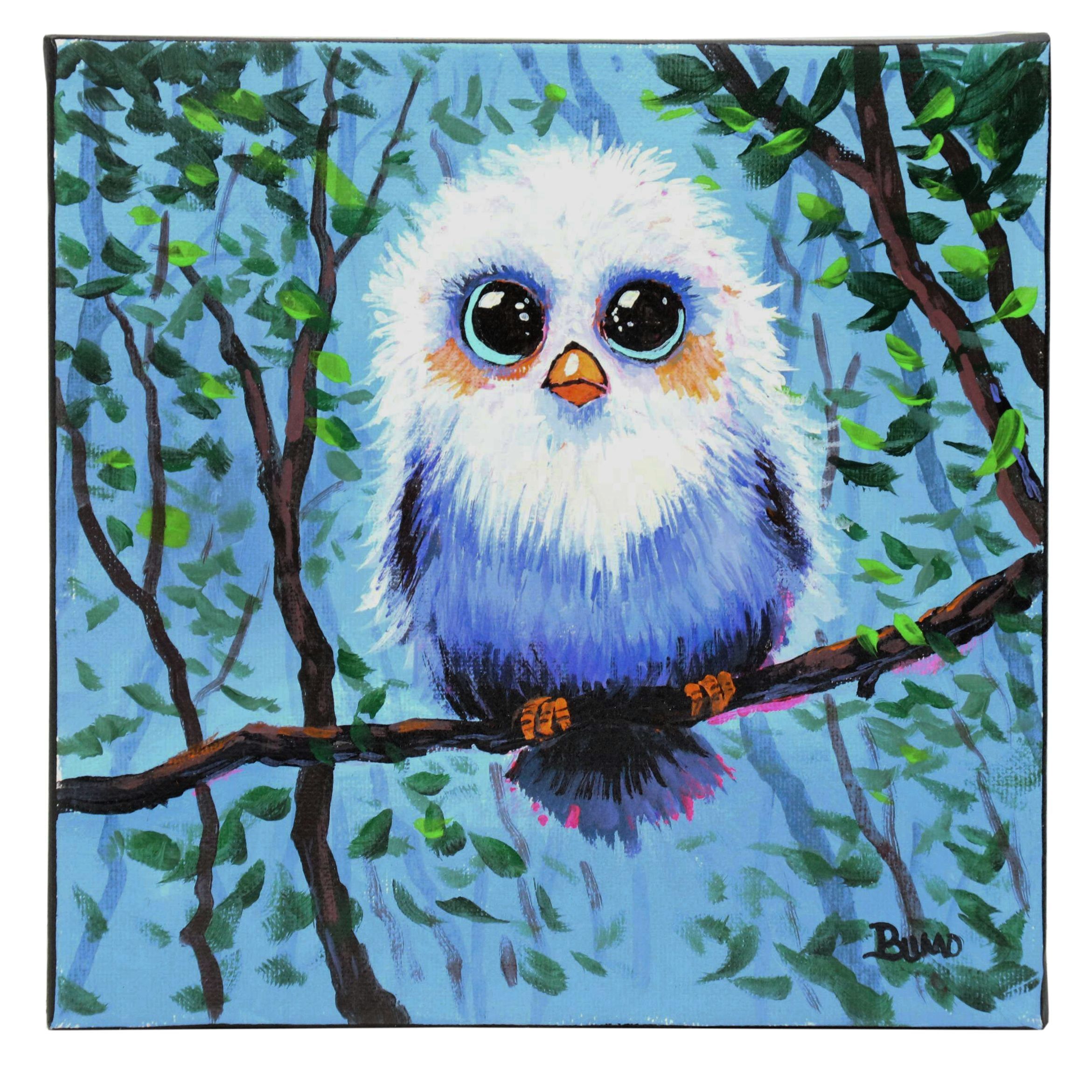 Doug "Bumo" Johnpeer Oil Painting of a Bird, 2025