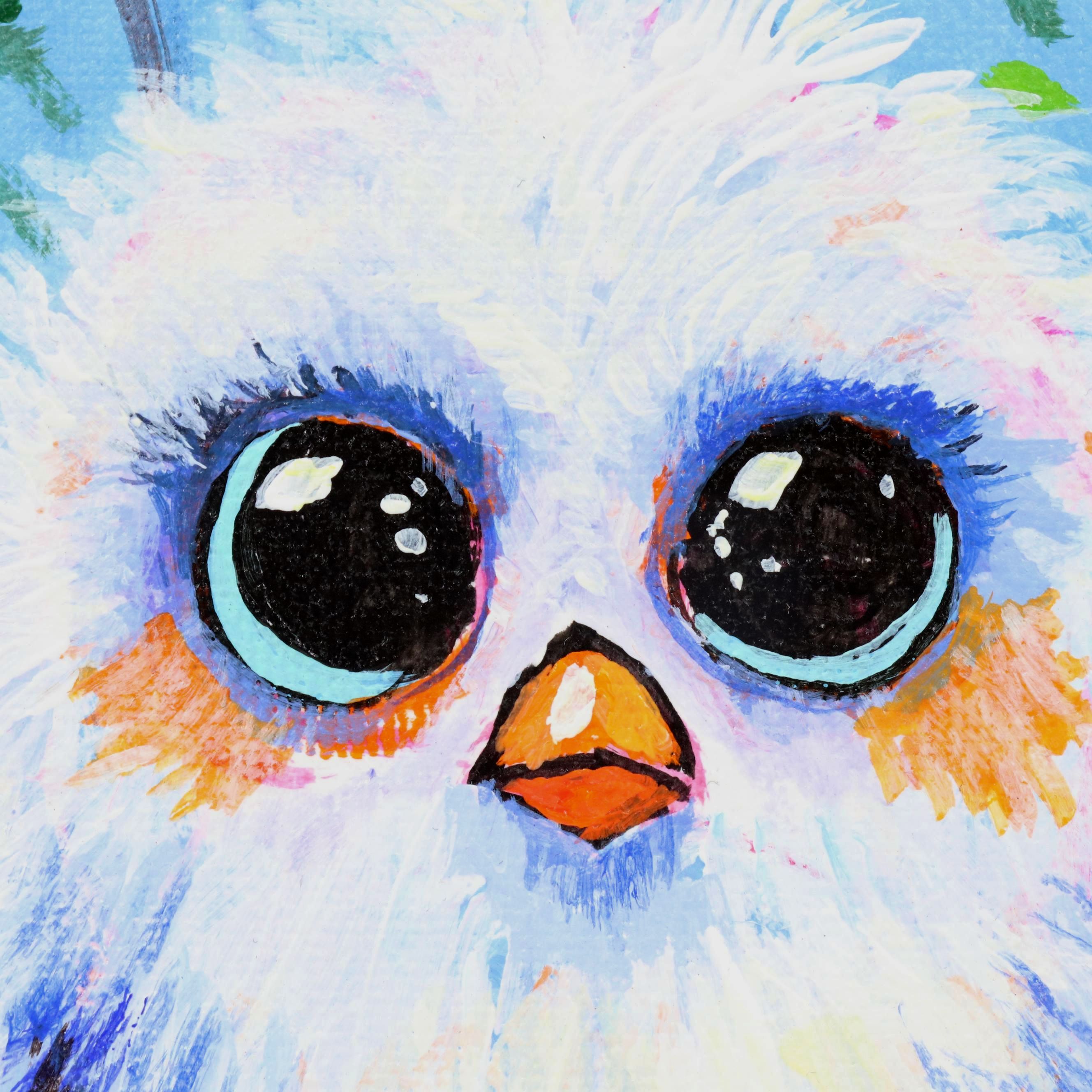 Doug "Bumo" Johnpeer Oil Painting of a Bird, 2025