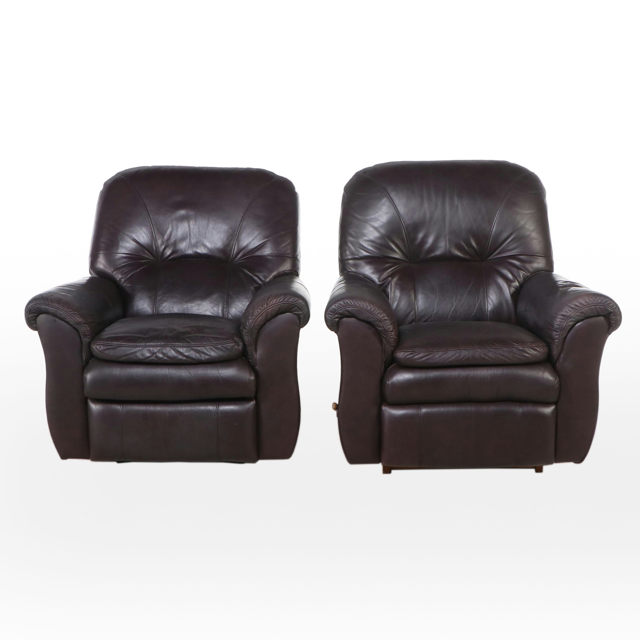 Pair of La-Z-Boy Leather Recliners
