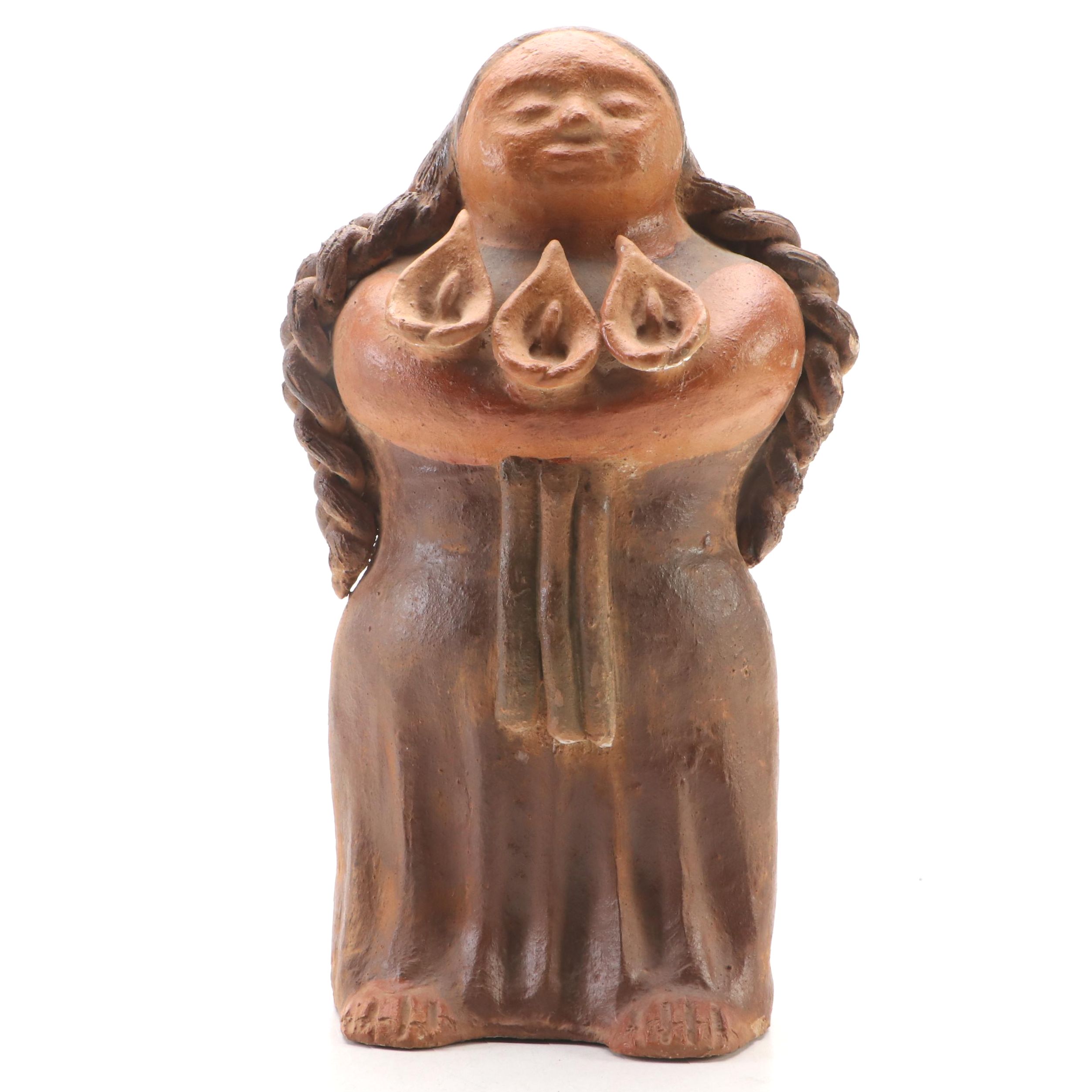 Mexican Style Earthenware Gorda Figurine
