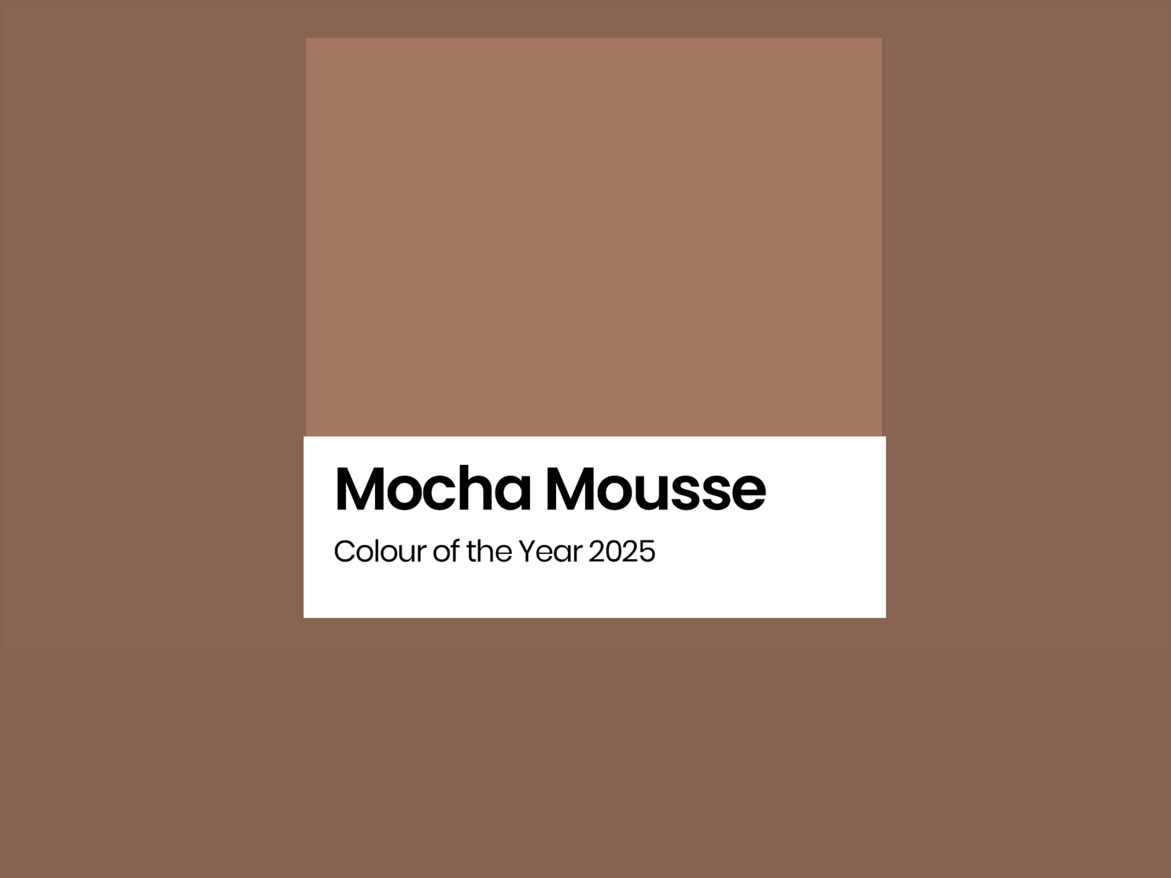 2025 Color of the Year: Mocha Mousse