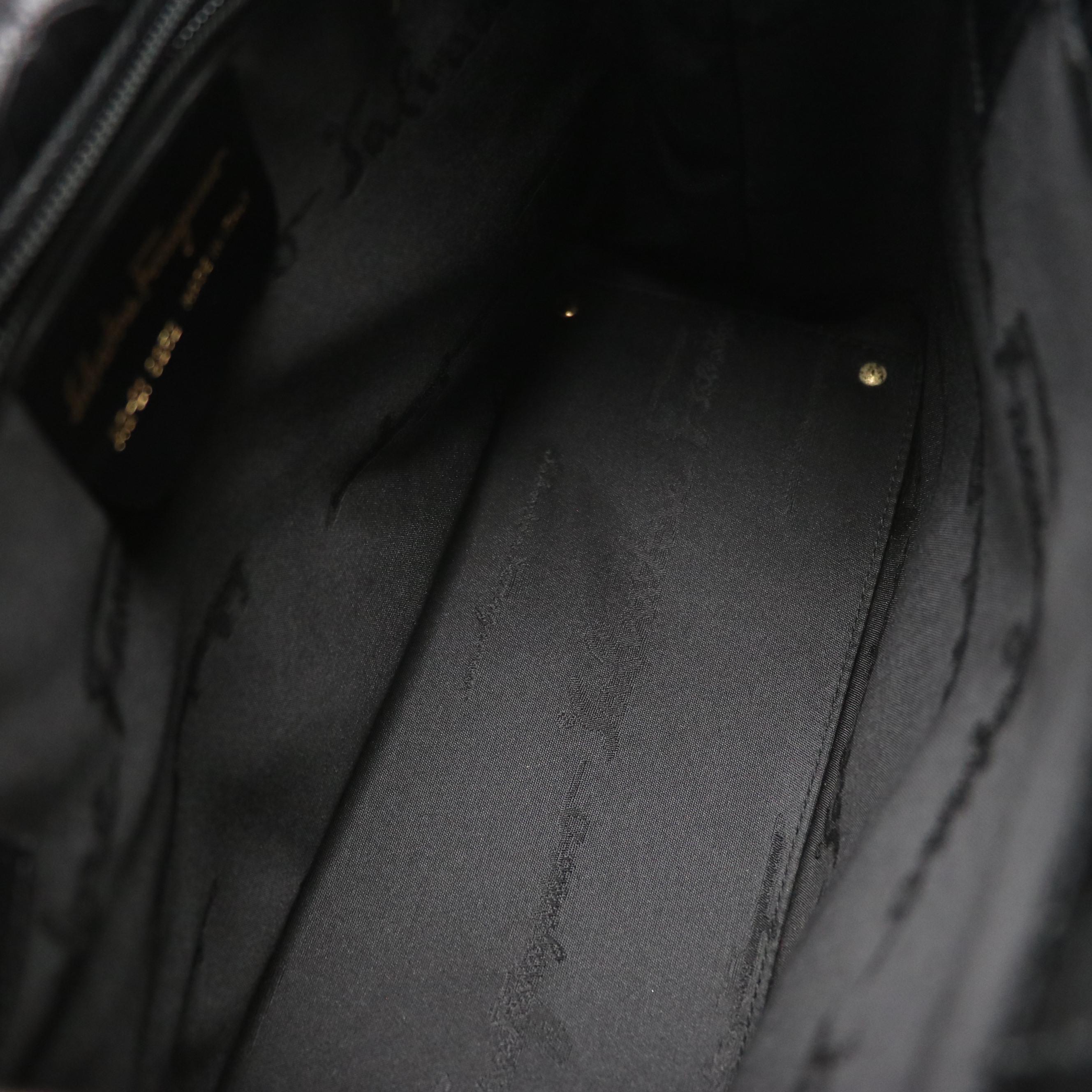 Salvatore Ferragamo Two Way Bag in Crocodile Embossed Leather