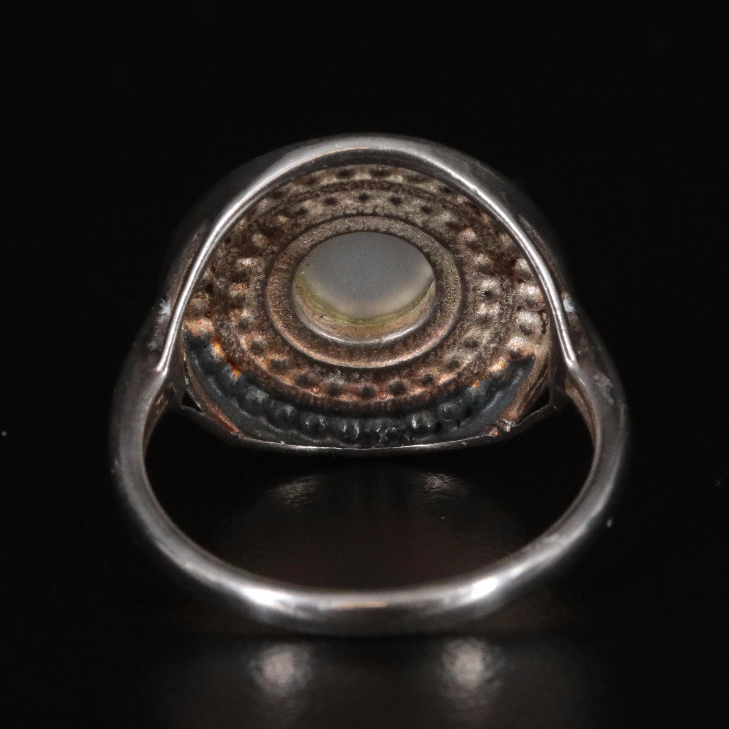 Sterling Graduated Pearl Ring