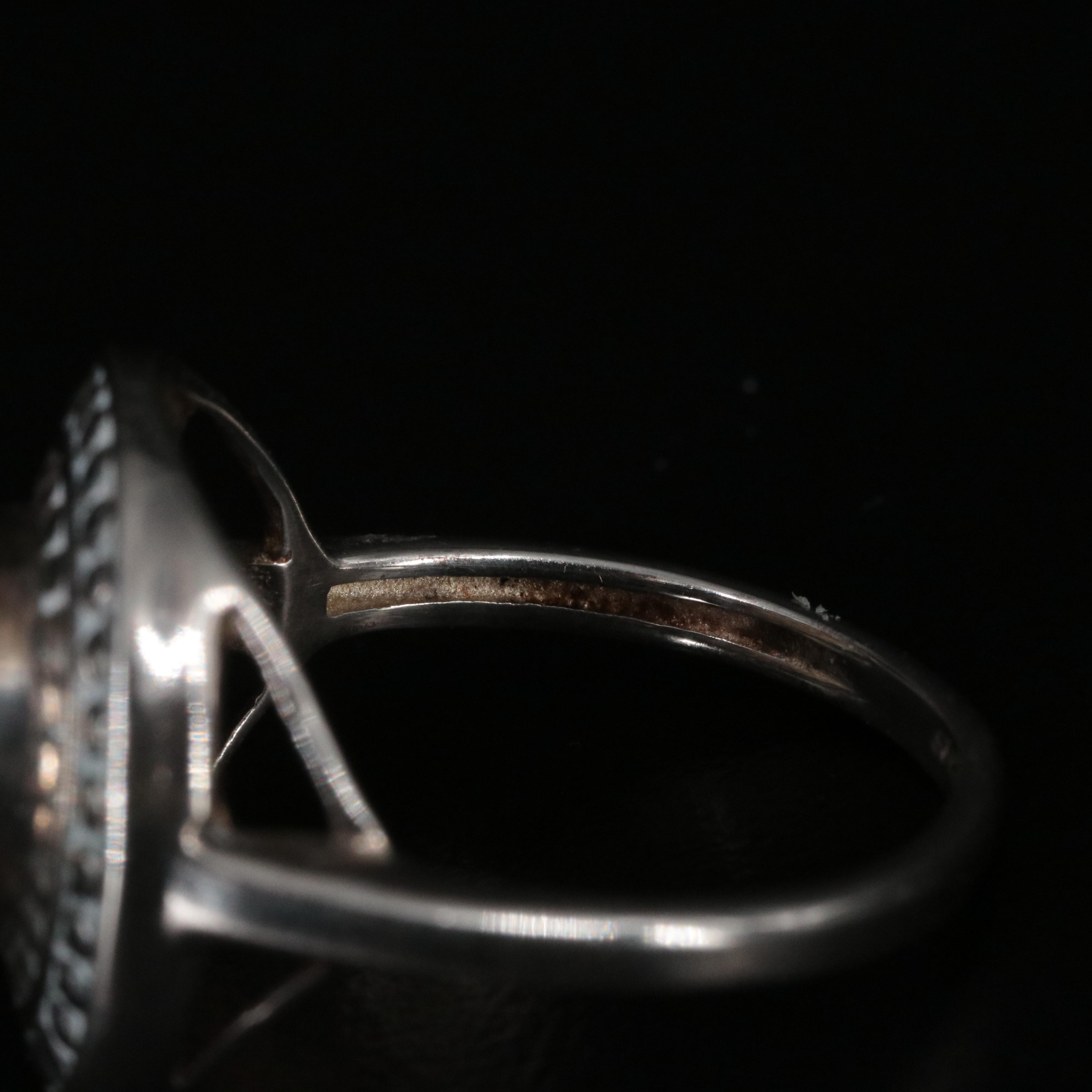 Sterling Graduated Pearl Ring