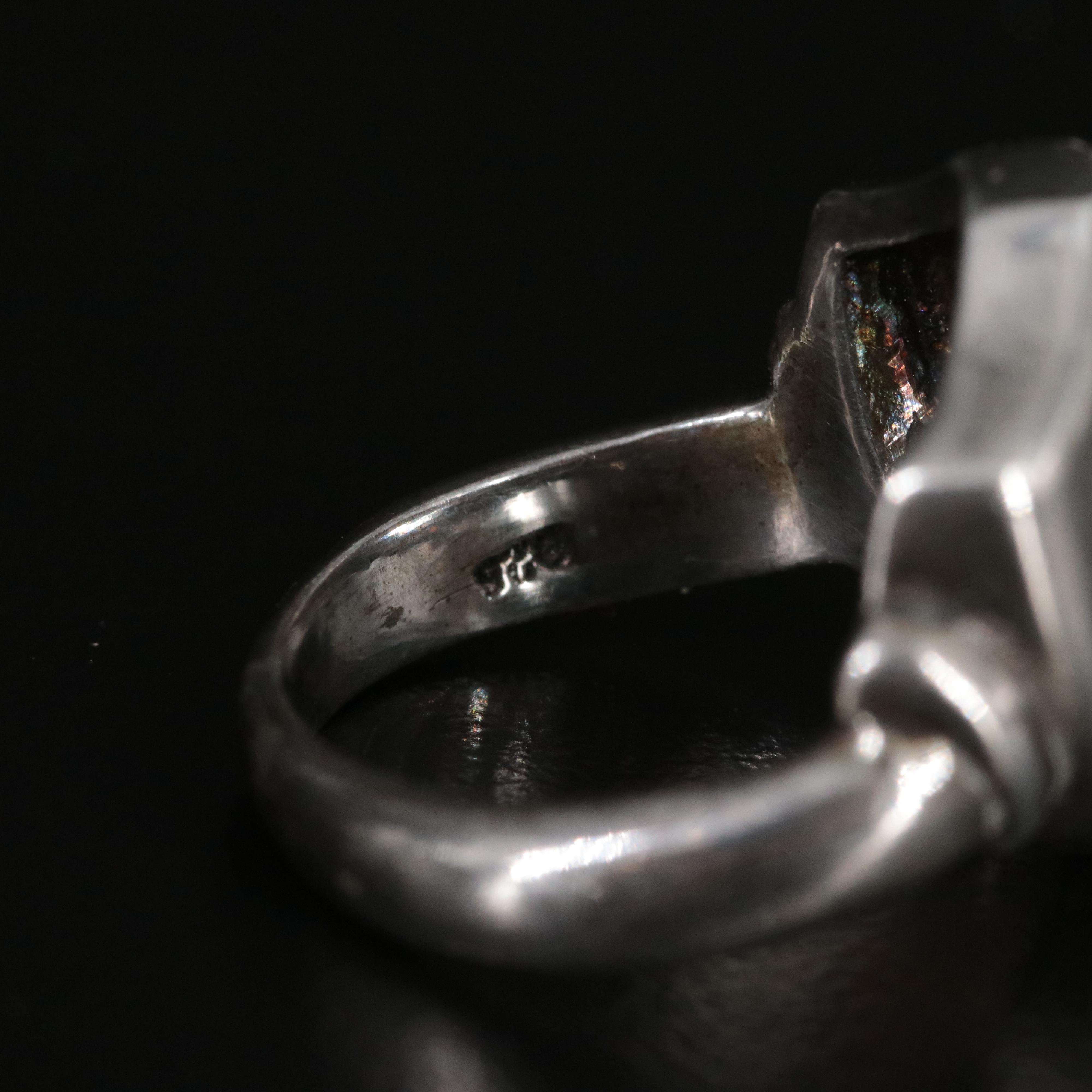 Sterling Topaz Shield Ring