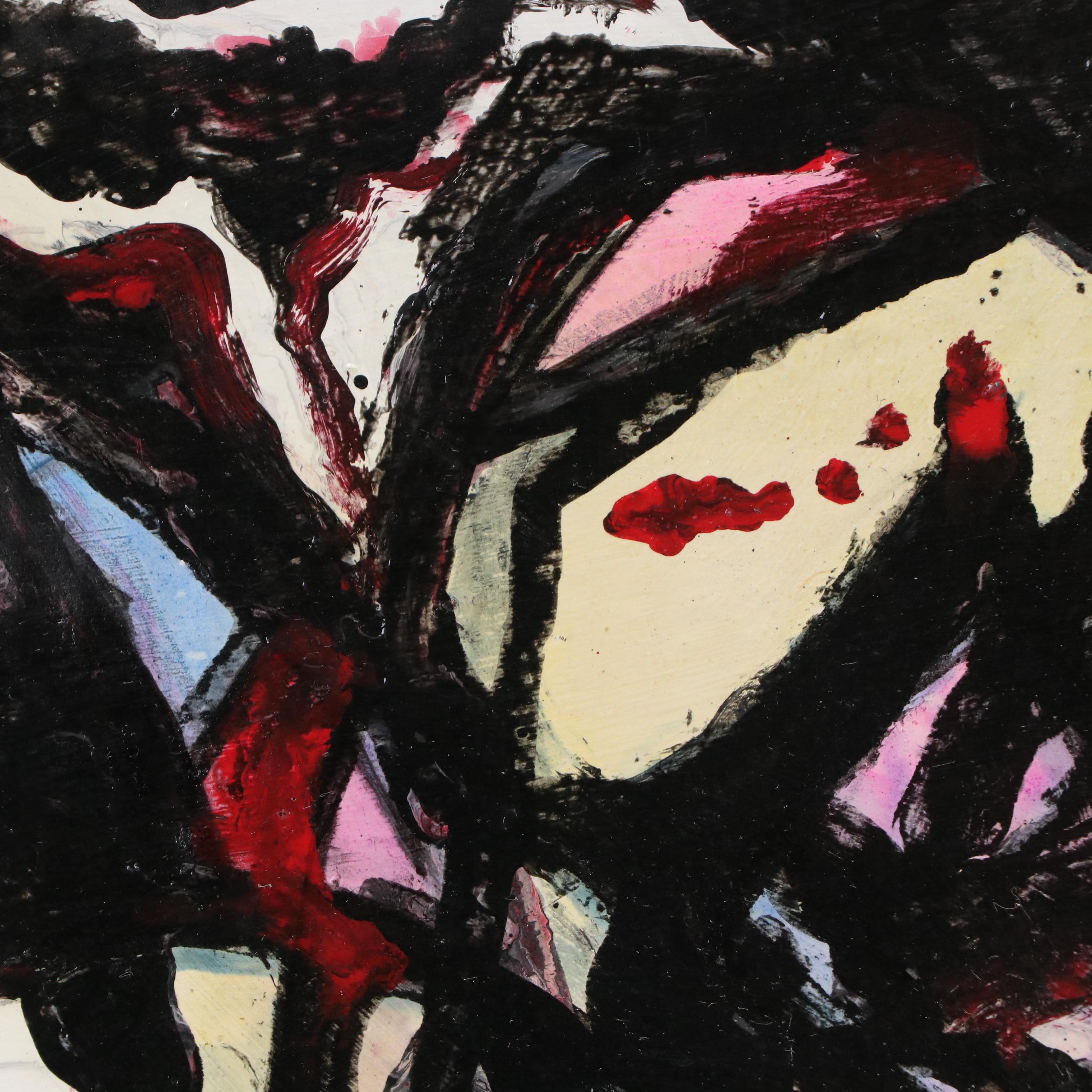 Albert “Alberto” Juliano Abstract Expressionistic Acrylic Painting, 21st Century