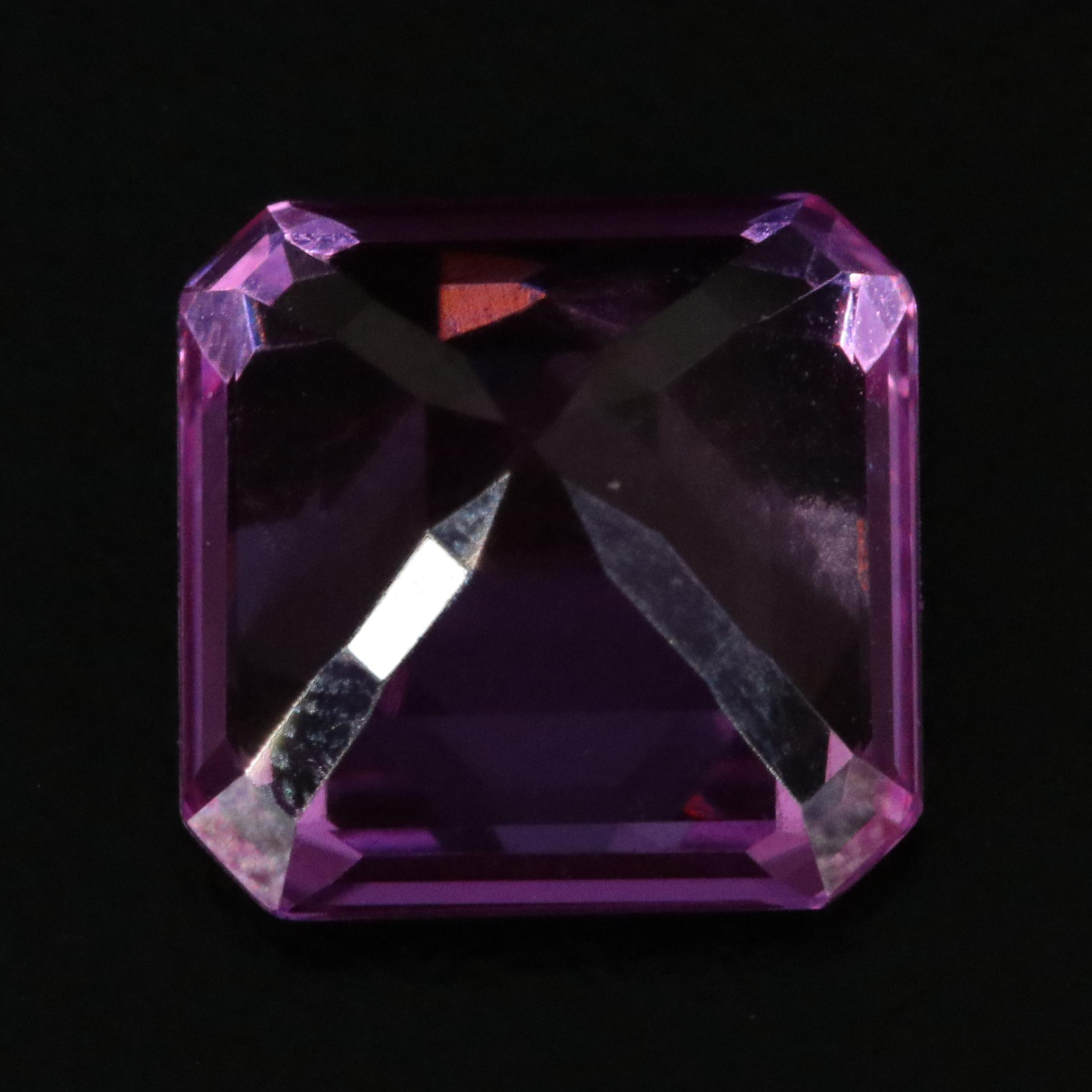 Loose 6.03 CT Lab Grown Pink Sapphire