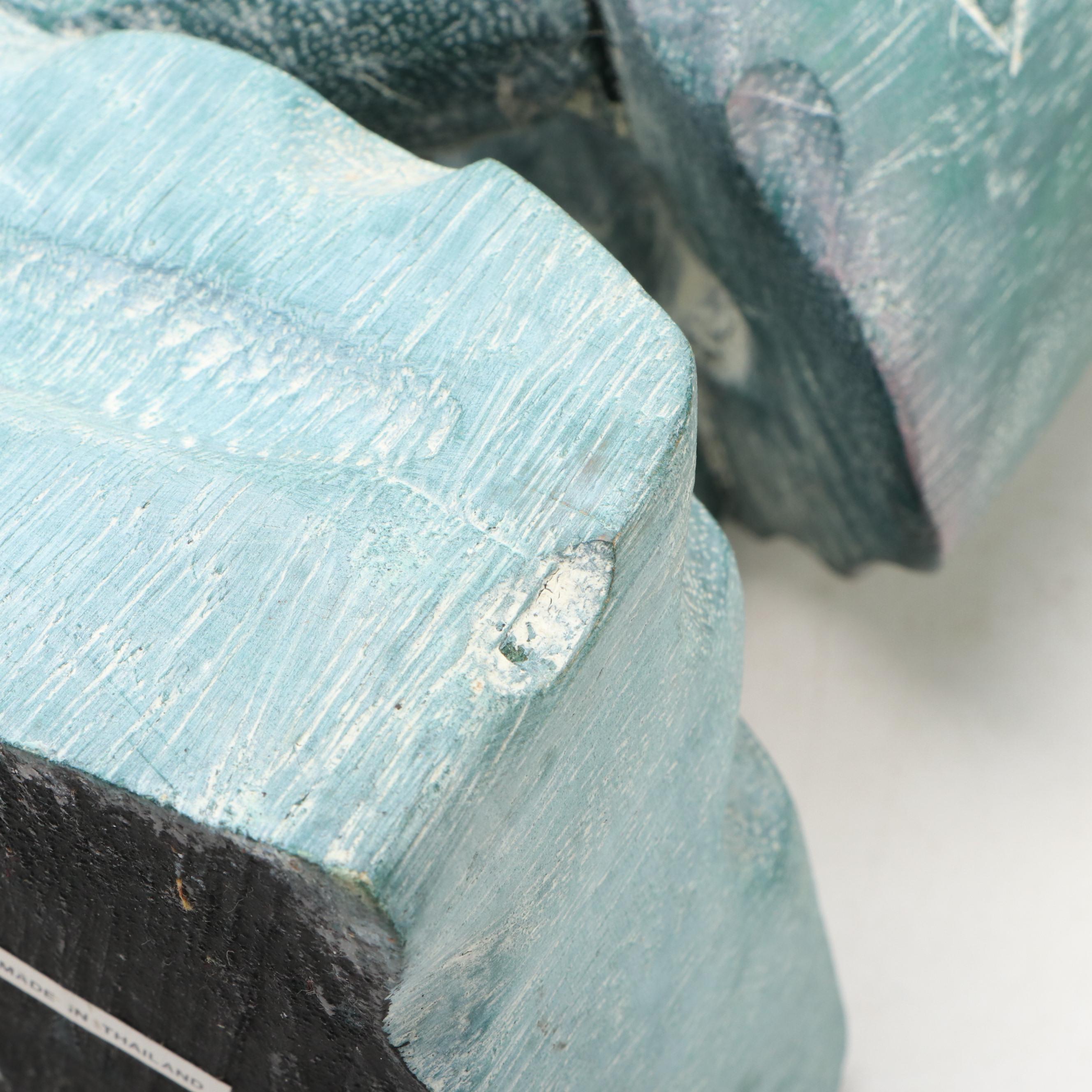 Folk Art Style Wooden Cranes