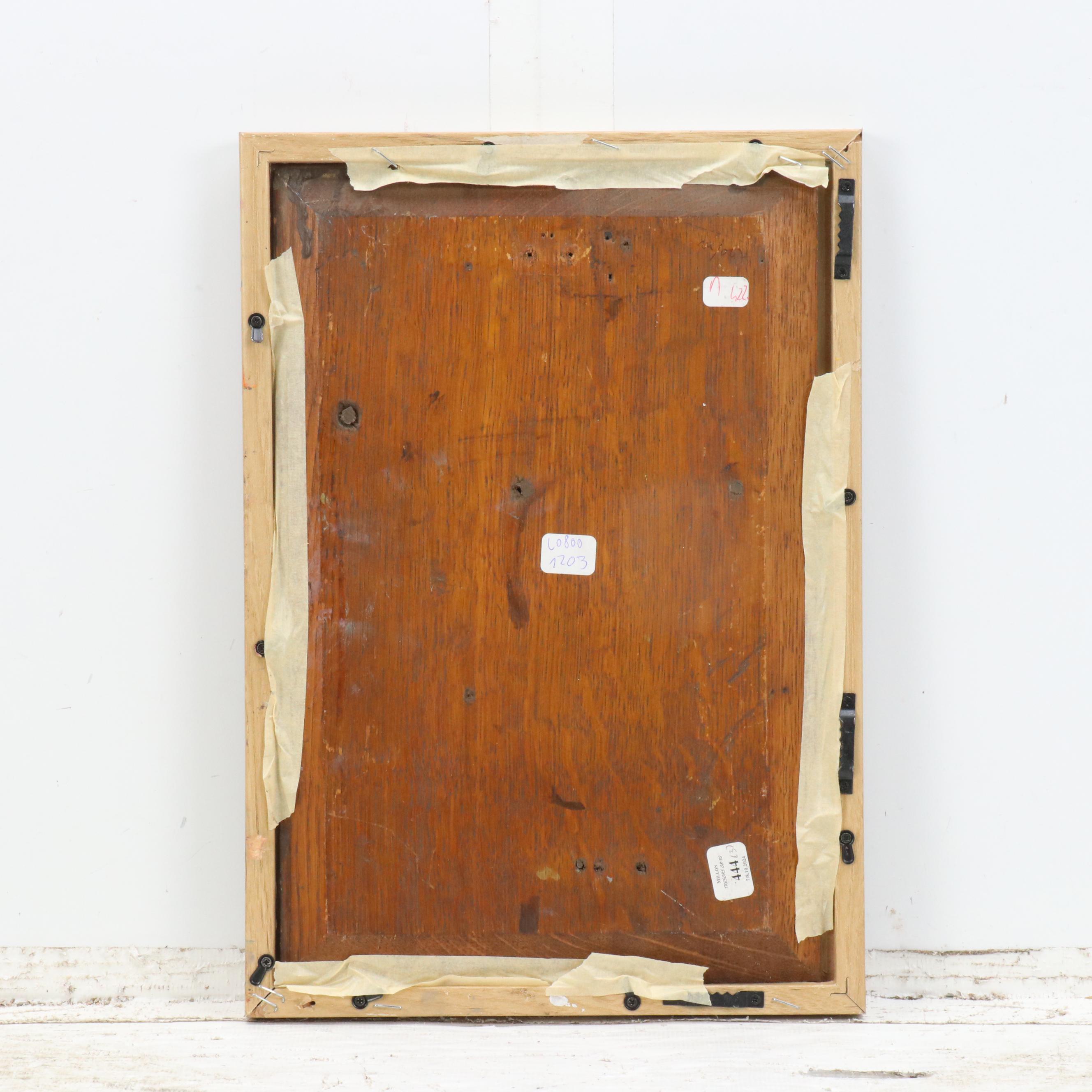 European Cityscape Oil Painting of Village Scene