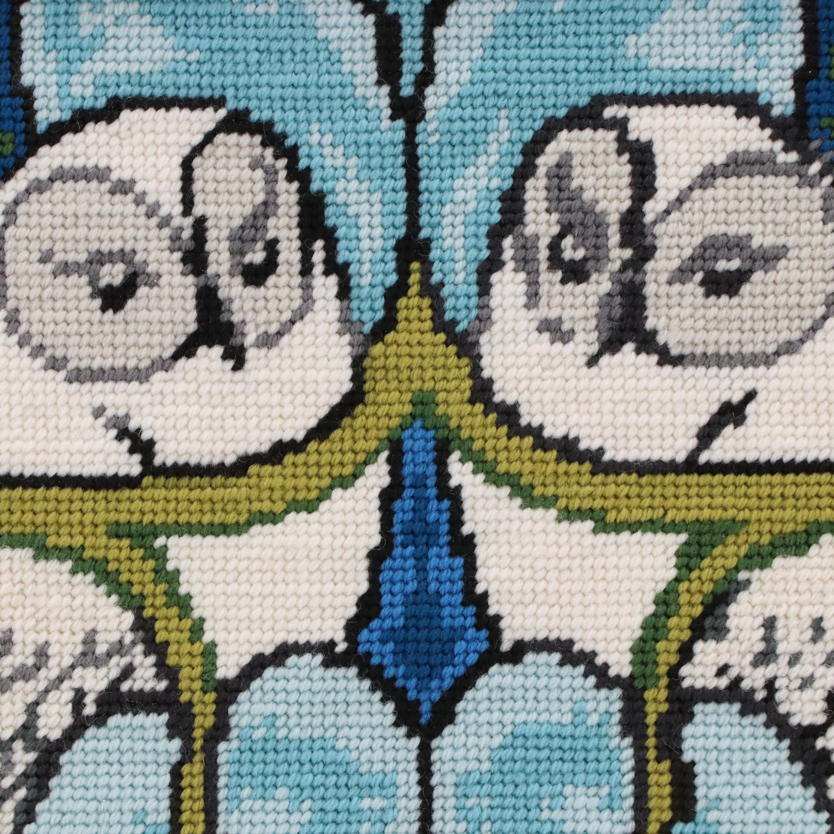 Kathleen Graf Needlepoint Panel "The Owl" by C.F.A. Voysey