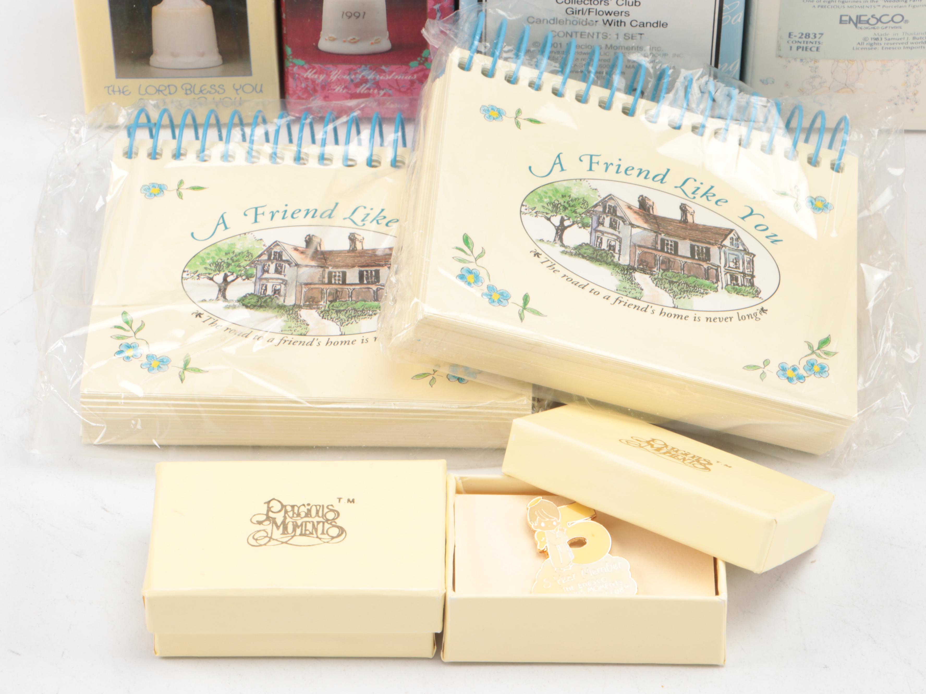 Precious Moments "Bless You Two" and Other Figurines, Dolls, and Home Décor