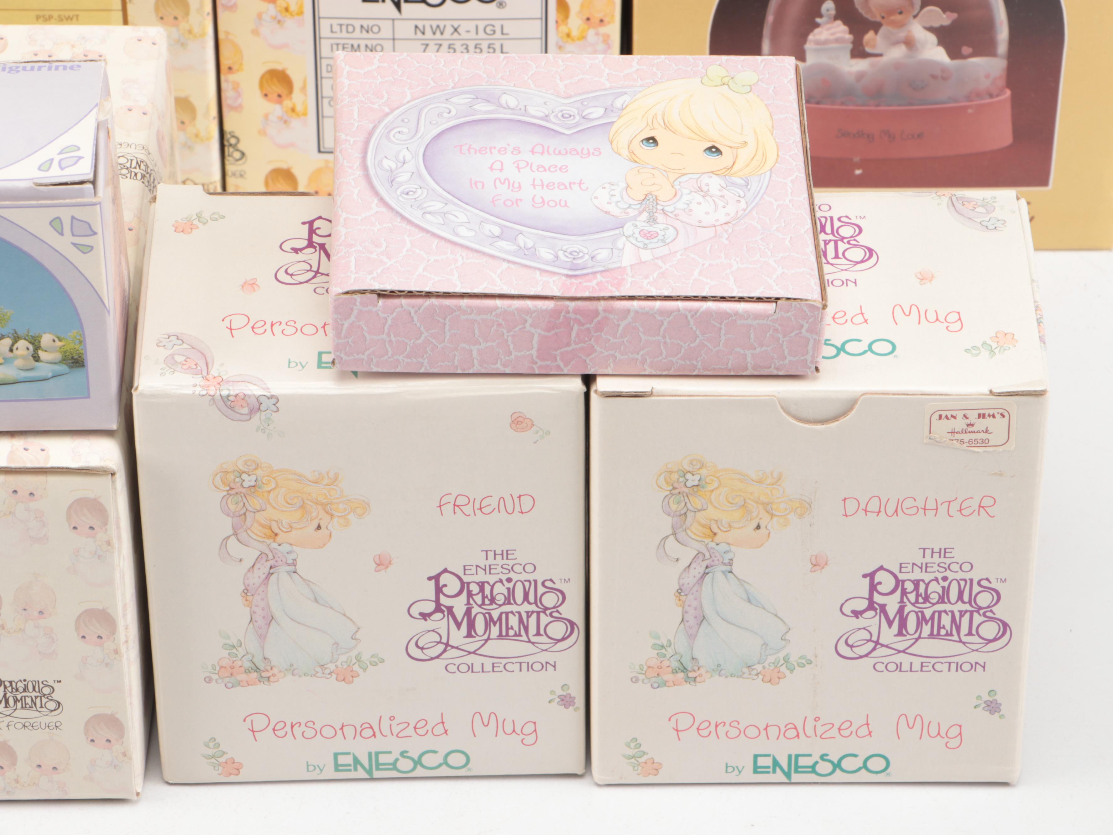 Precious Moments "Bless You Two" and Other Figurines, Dolls, and Home Décor