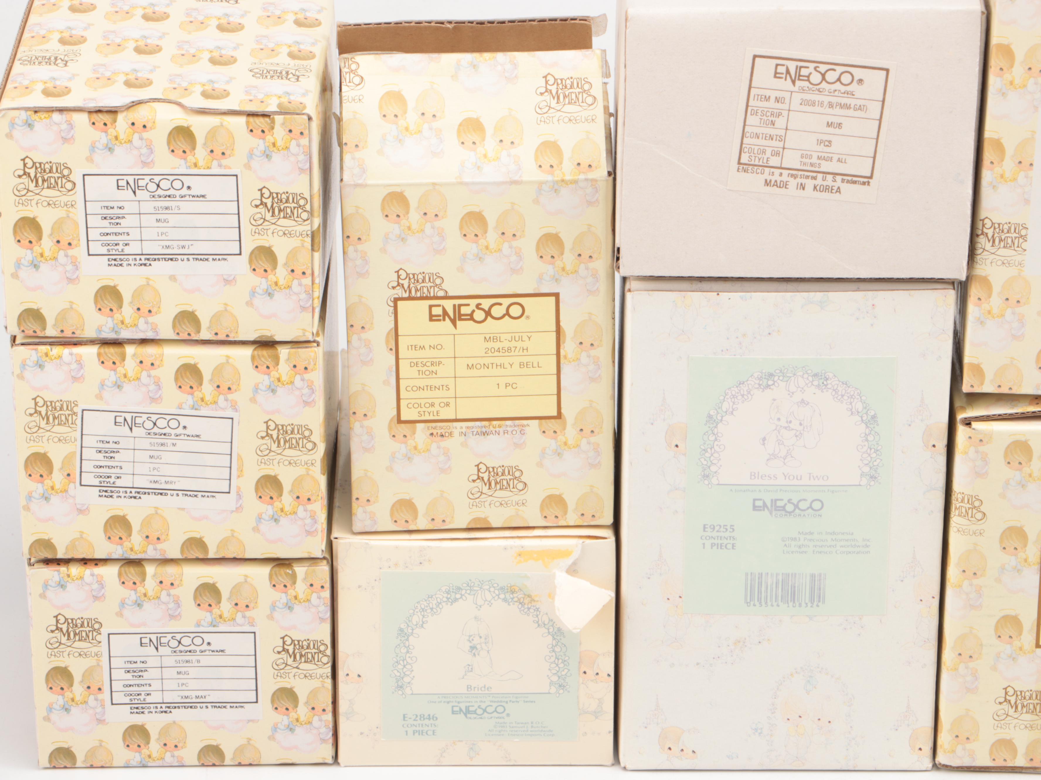 Precious Moments "Bless You Two" and Other Figurines, Dolls, and Home Décor