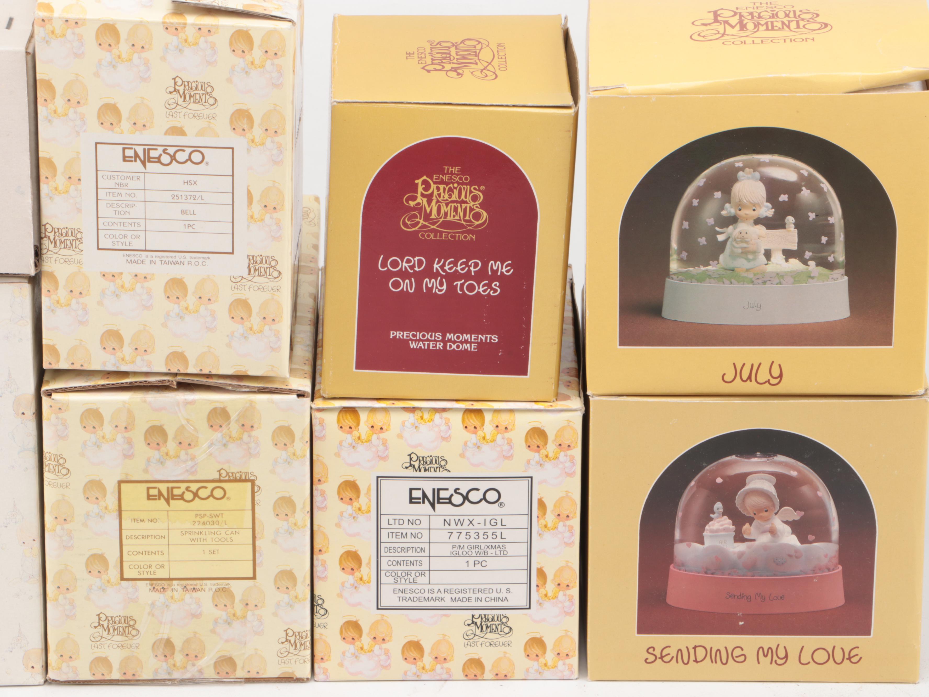 Precious Moments "Bless You Two" and Other Figurines, Dolls, and Home Décor