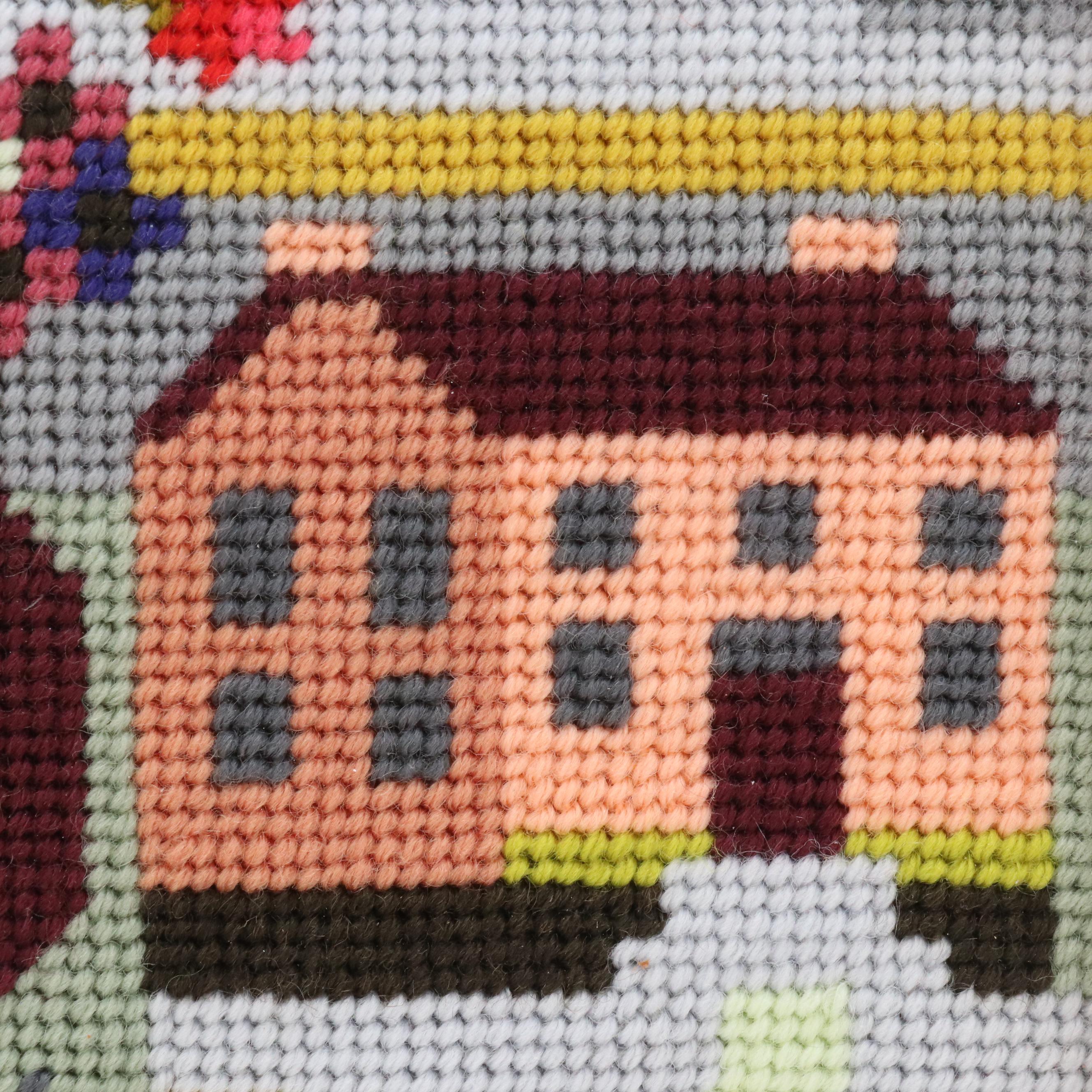 Kathleen Graf Needlepoint "Country Flowers" Design by Riverdrift House