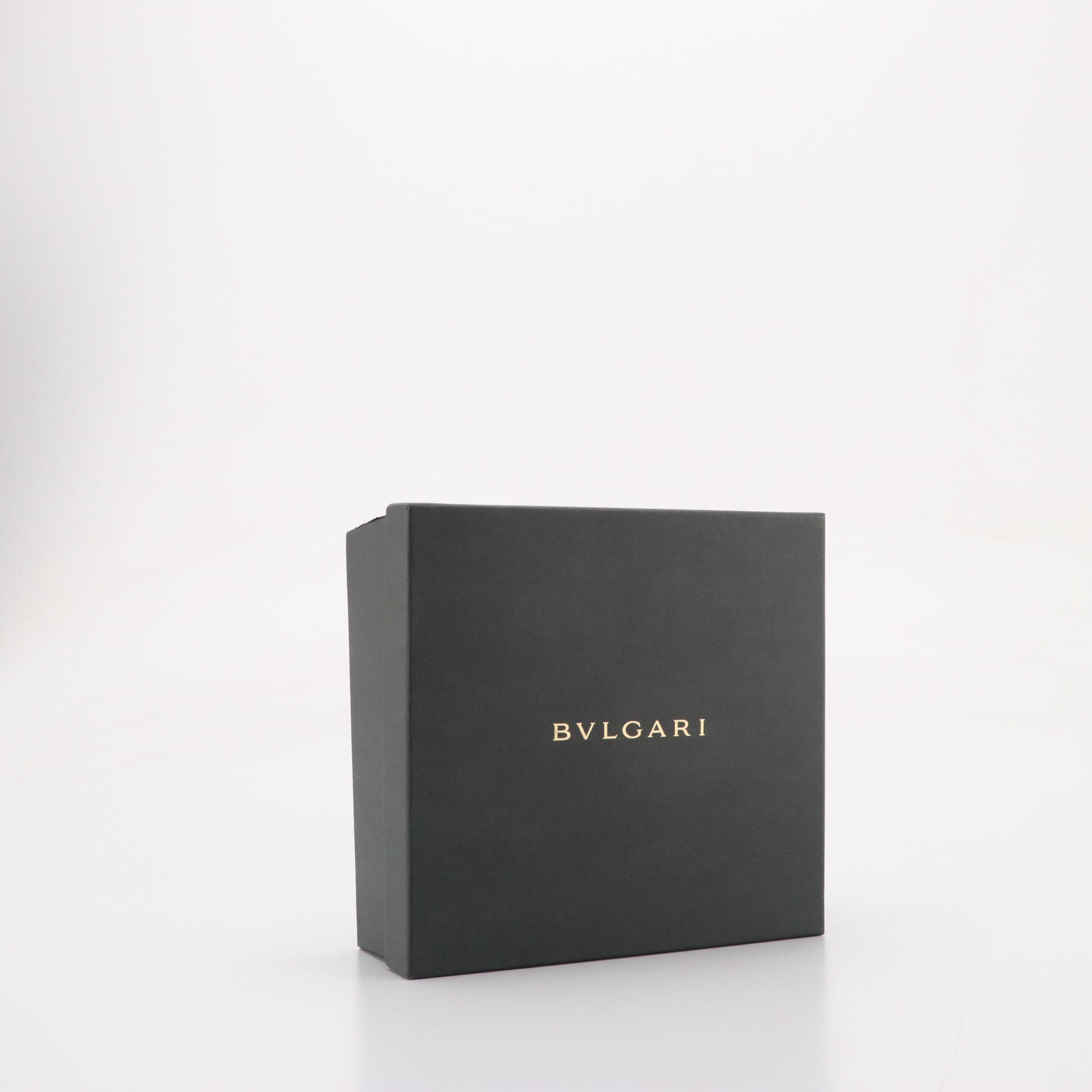 BVLGARI Fanny Mini Tote in Logomania Canvas with Leather Trim and Box
