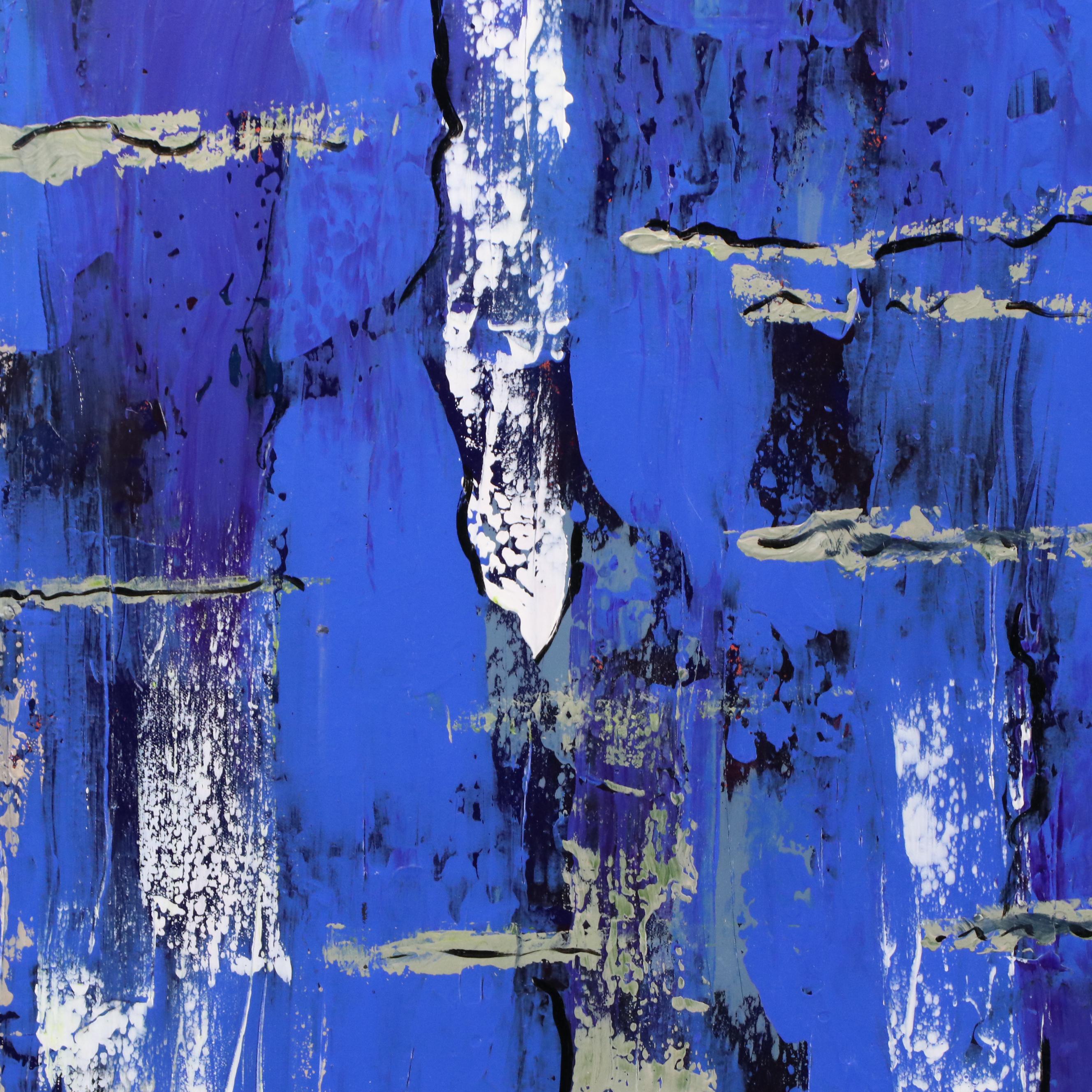 Gary E. Cornwell Abstract Acrylic Painting "Mossy Pond," 2014