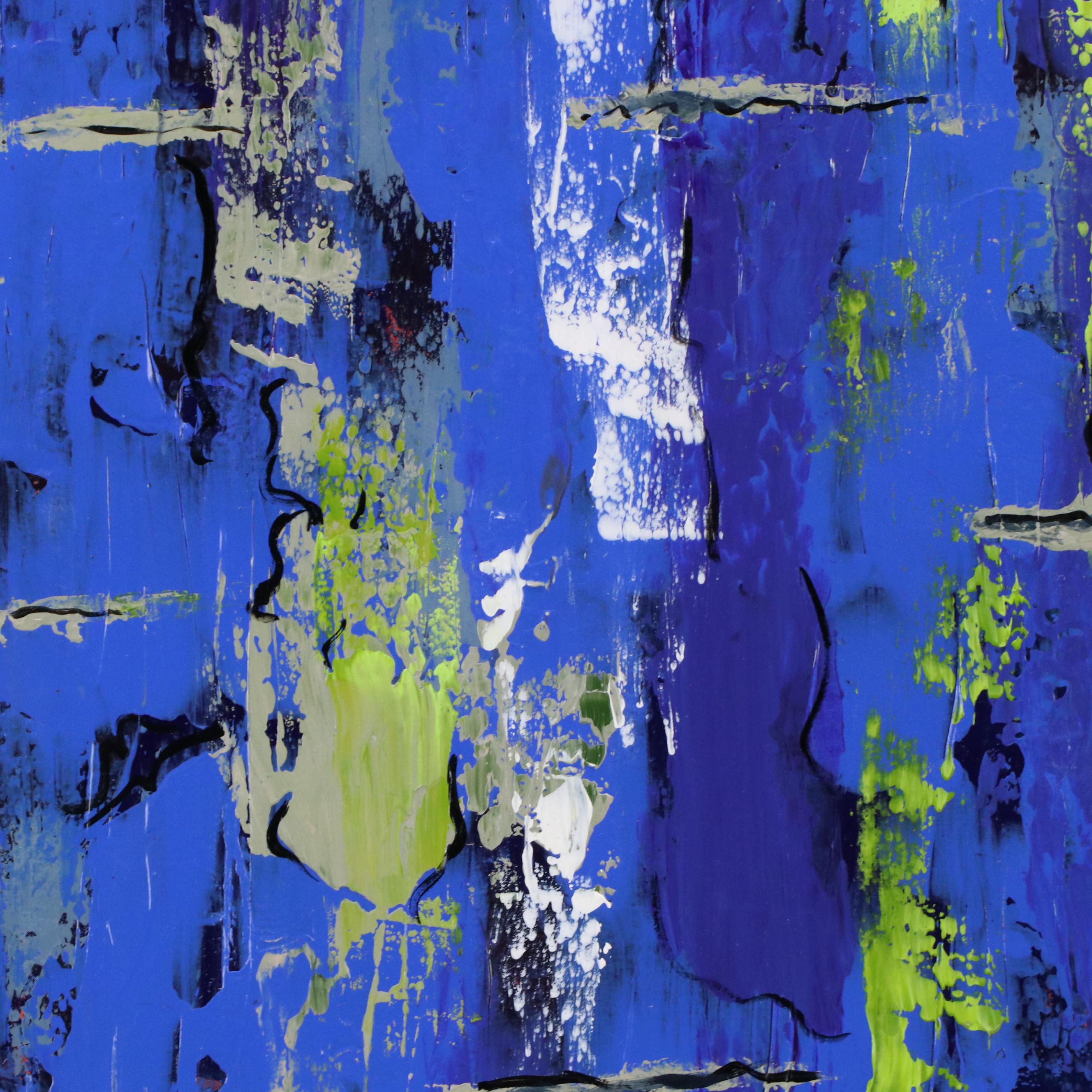 Gary E. Cornwell Abstract Acrylic Painting "Mossy Pond," 2014