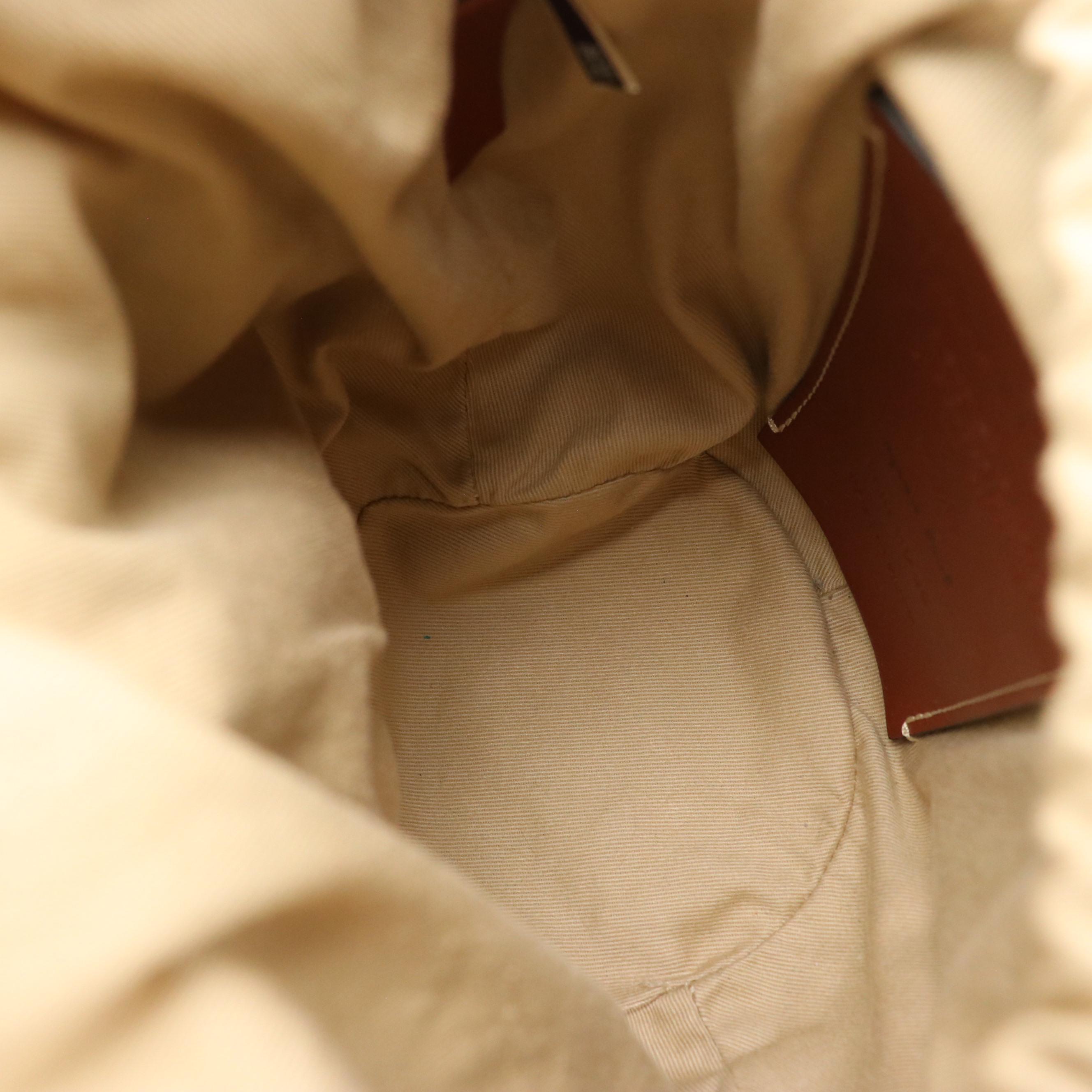 Chloé x Mifuko Small Two-Way Woody Basket Bag in Natural Woven Fibers & Leather