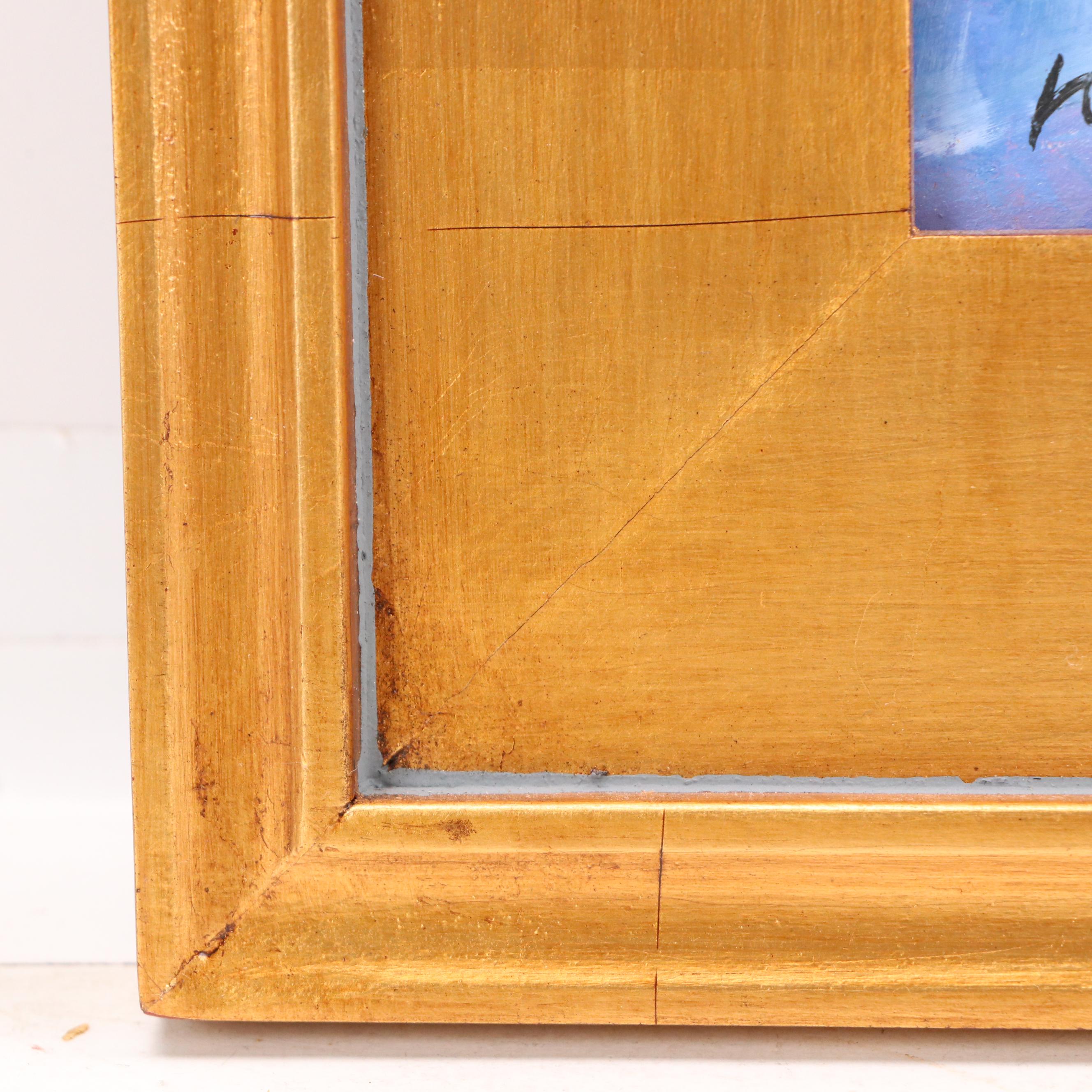 Nino Pippa French Landscape Oil Painting "Field on the Rhone Valley," 2012