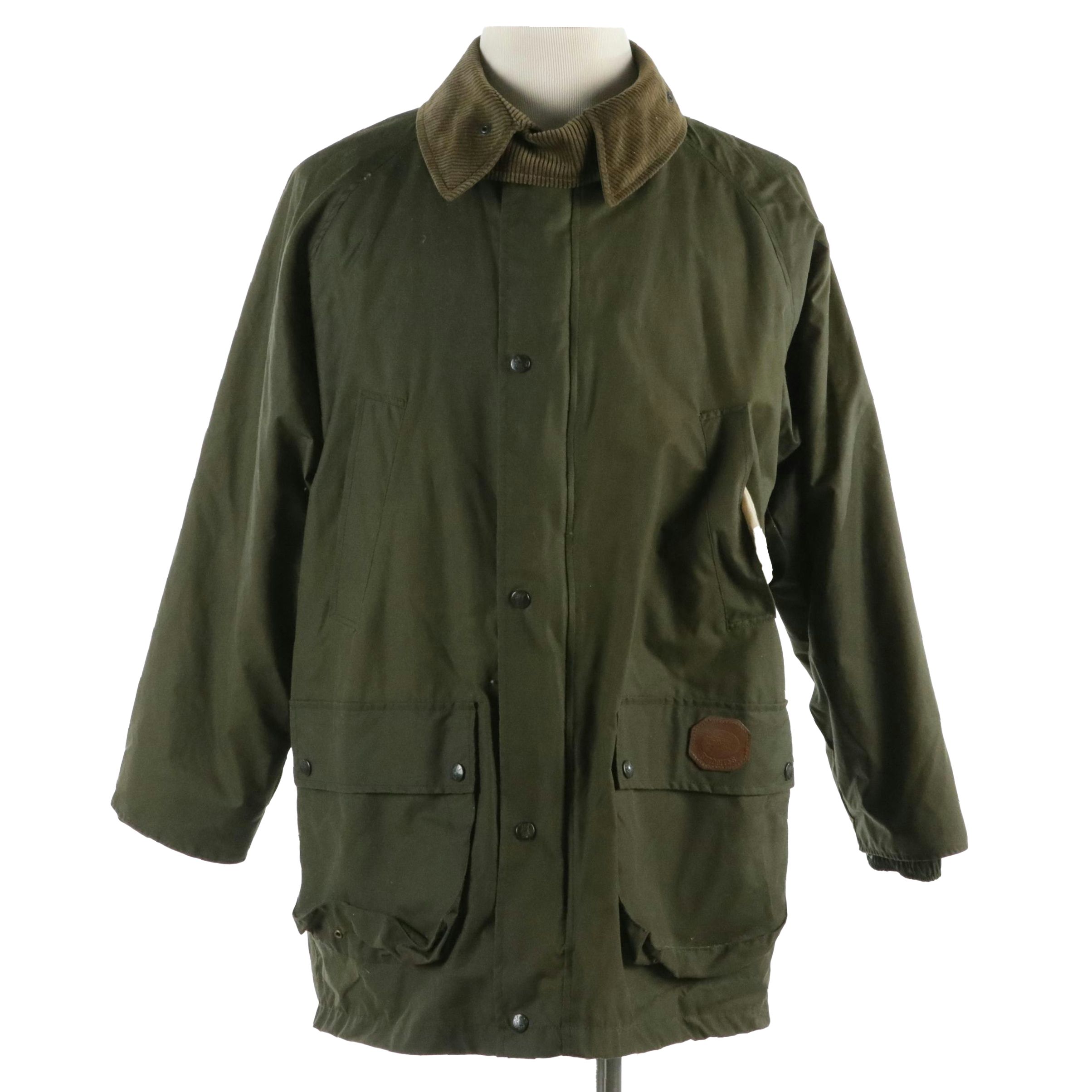 Men's Burberrys Insulated Chore Coat in Waxed Cotton