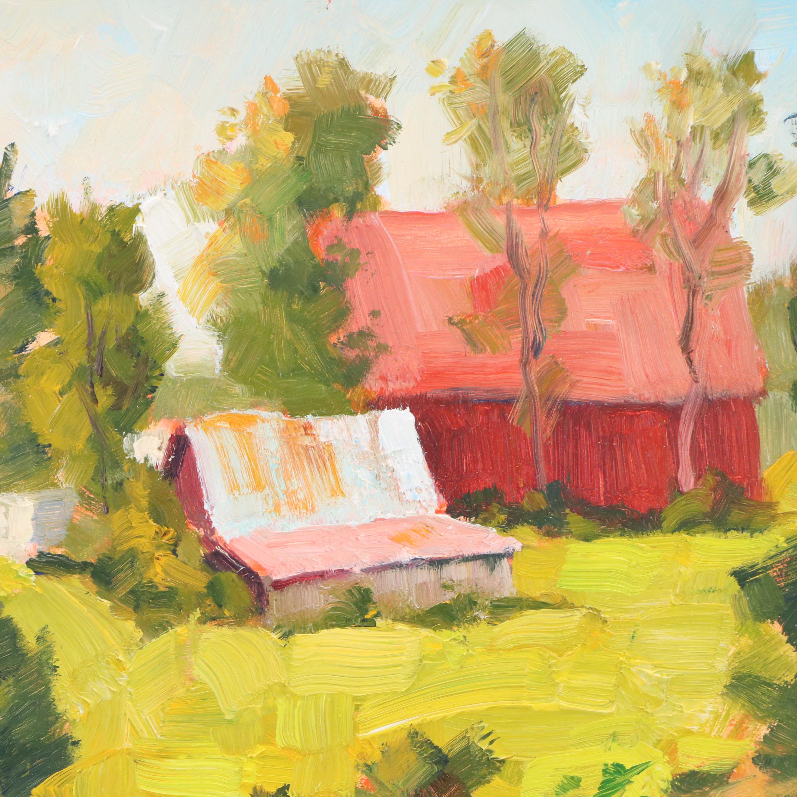 Geoff Bladon Landscape Oil Painting "Near Whitefield"