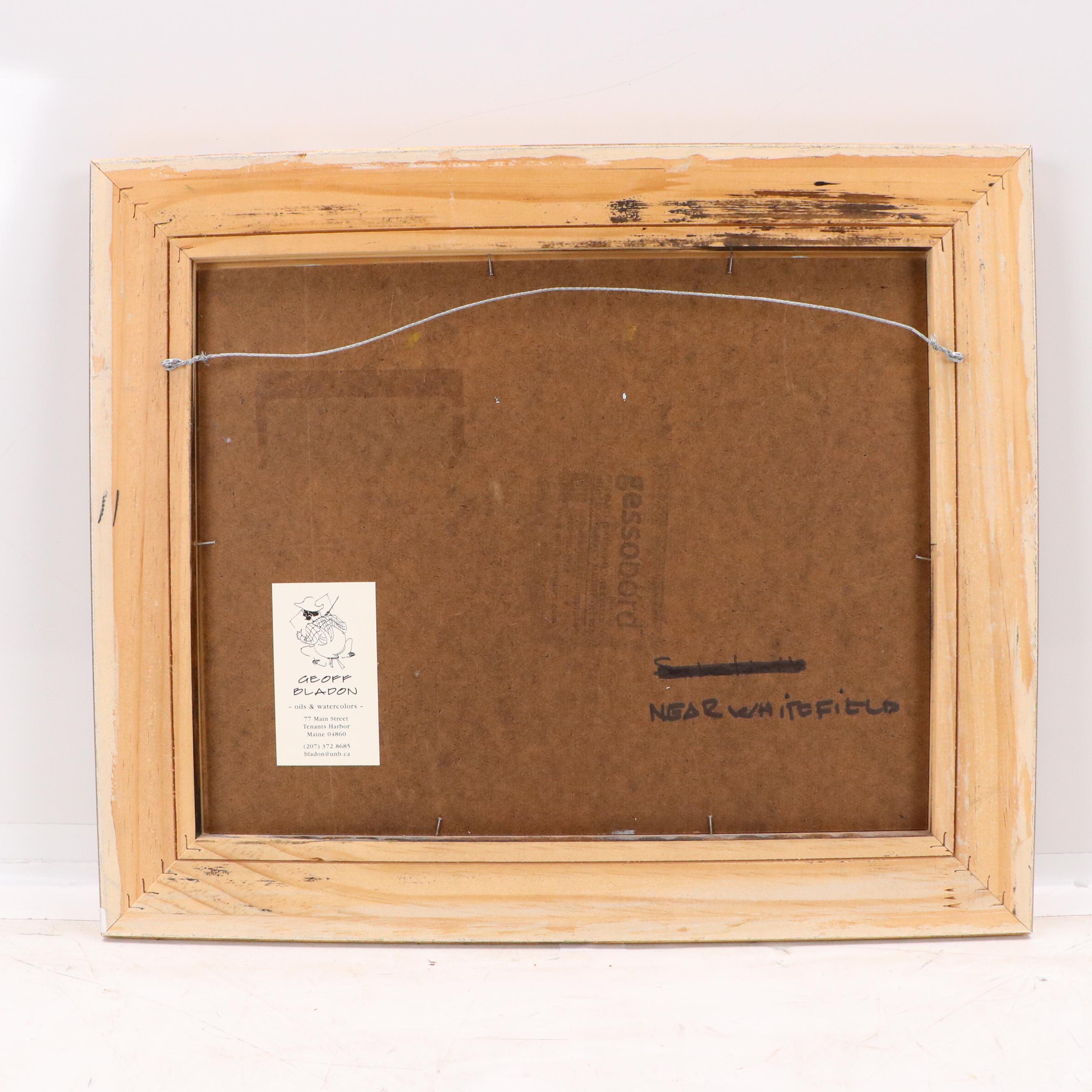 Geoff Bladon Landscape Oil Painting "Near Whitefield"