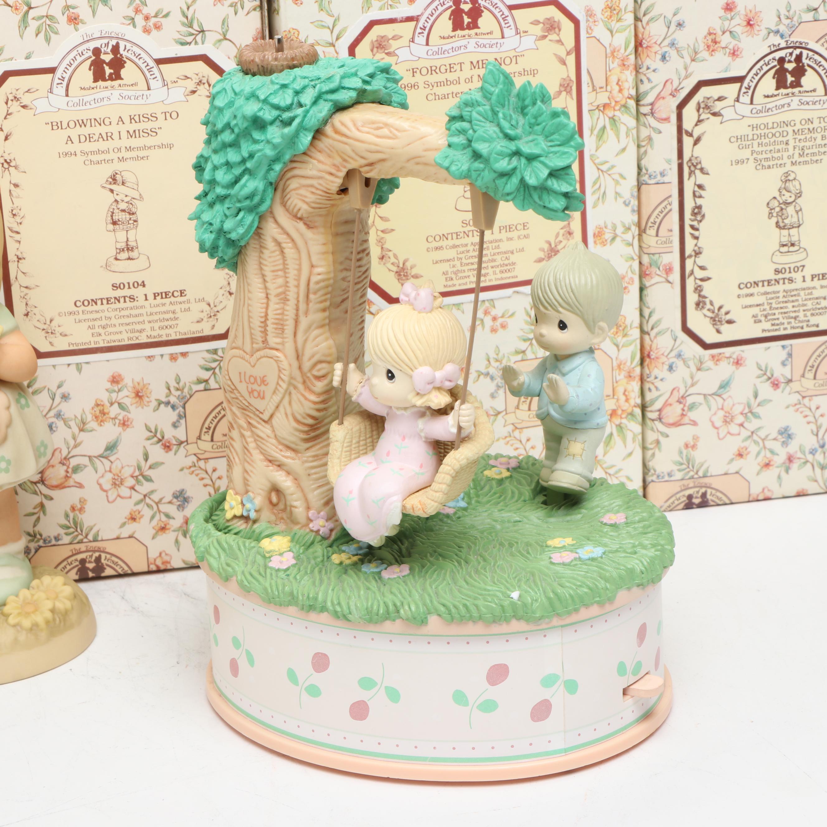 Precious Moments and Memories of Yesterday Assorted Figurines and Other Décor