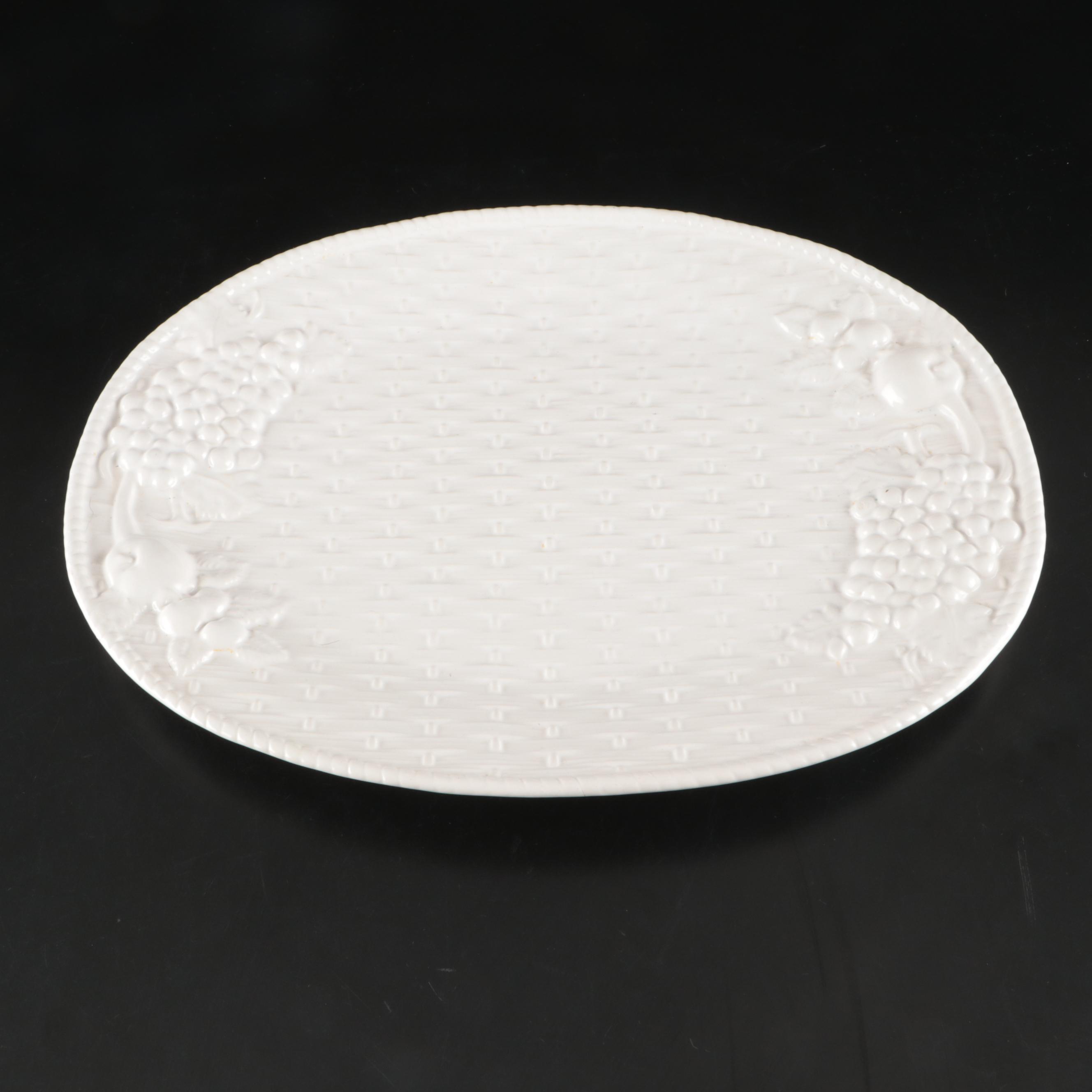Antica Fornace with Other White Glazed Ceramic Serving Bowls and Platter