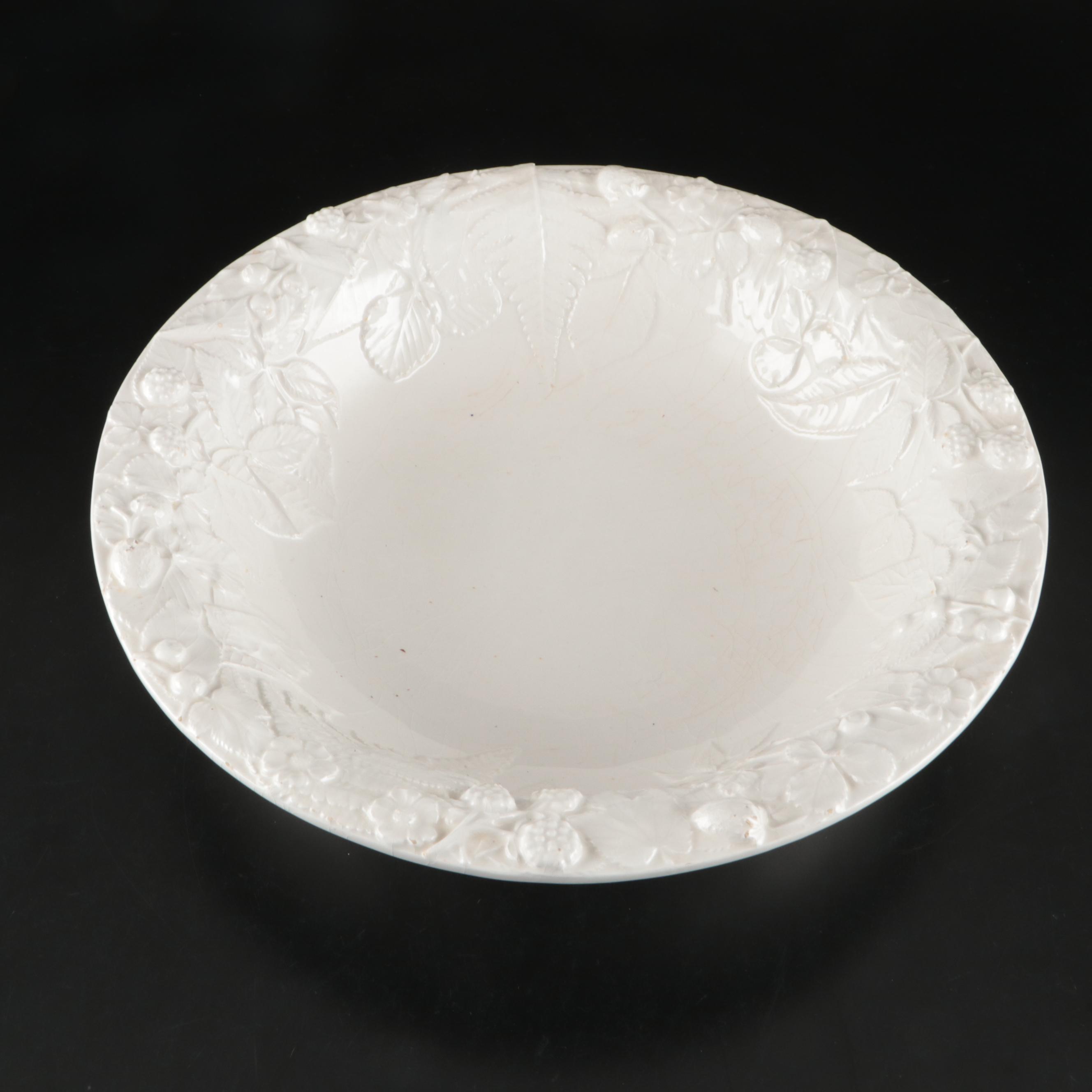Antica Fornace with Other White Glazed Ceramic Serving Bowls and Platter