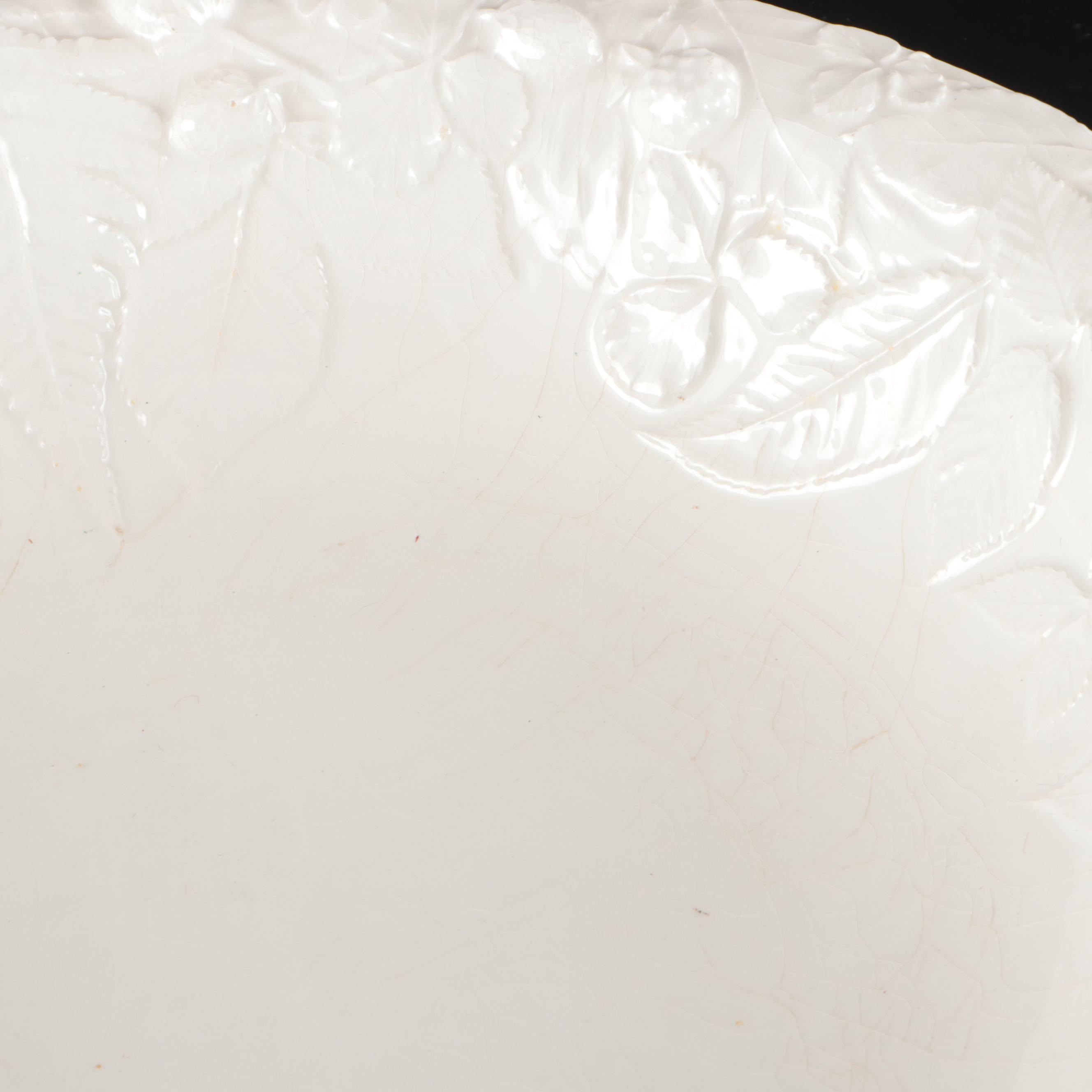 Antica Fornace with Other White Glazed Ceramic Serving Bowls and Platter