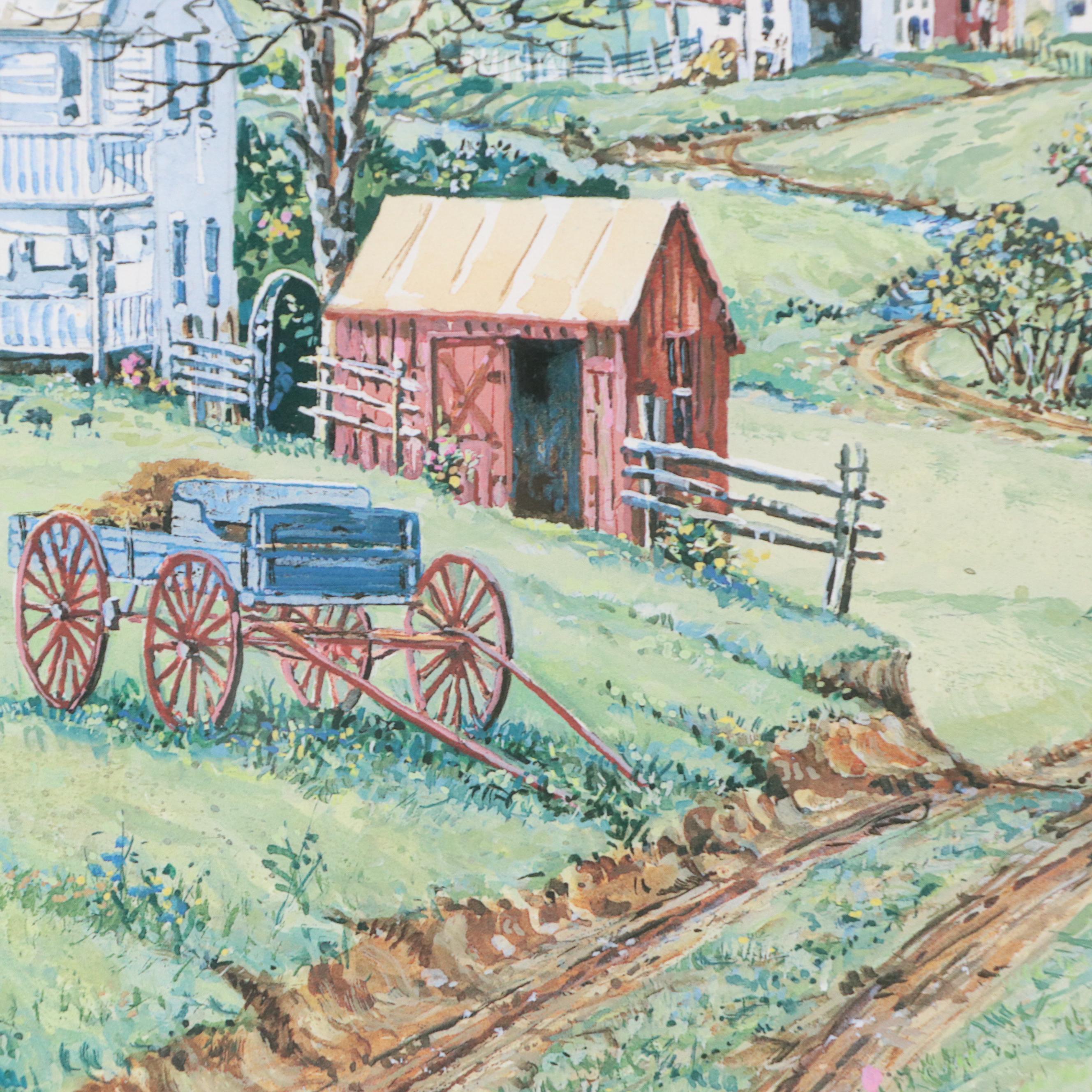 Barry D. Richardson Offset Lithograph "Frederick Towne"