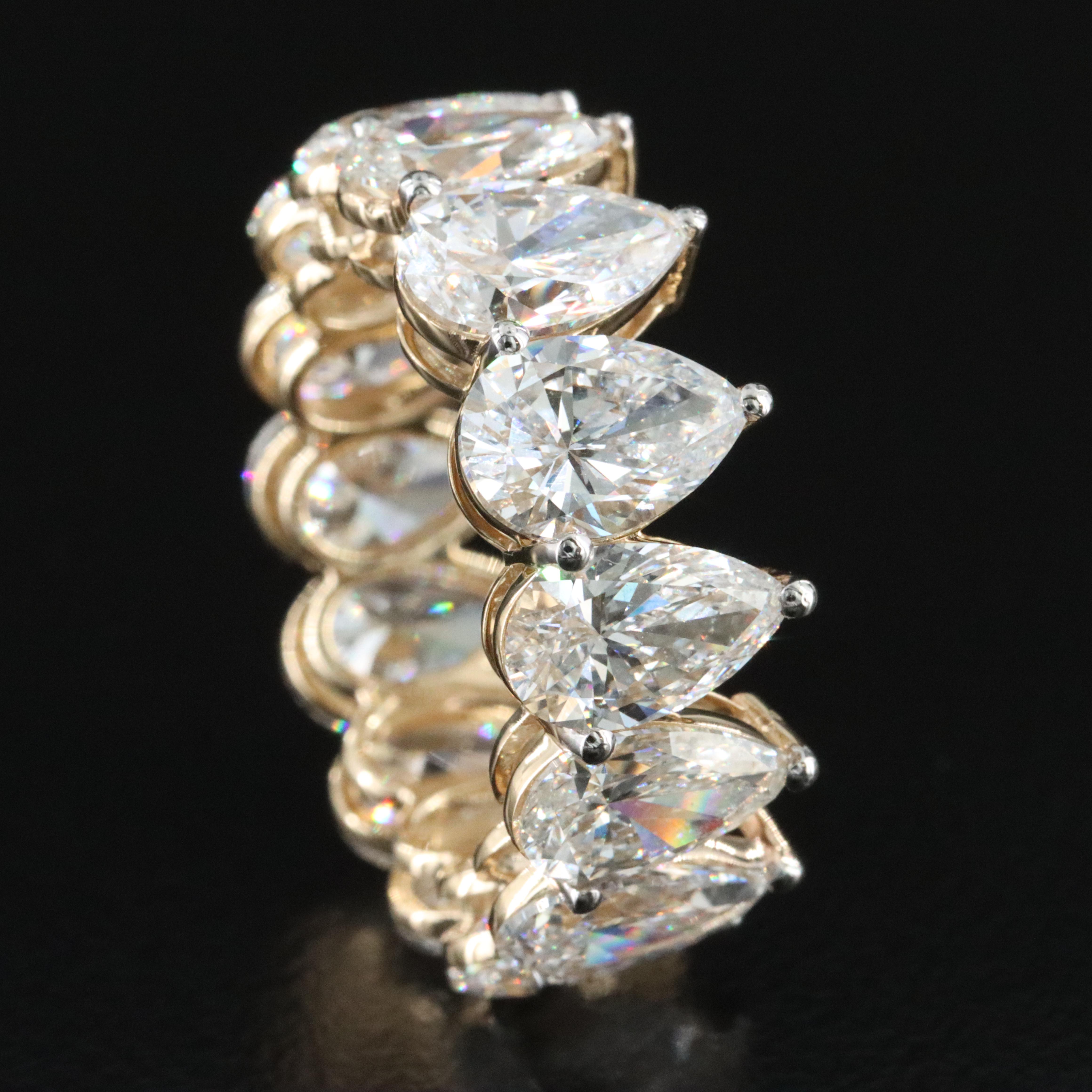 14K 9.84 CTW Lab Grown Diamond Eternity Band