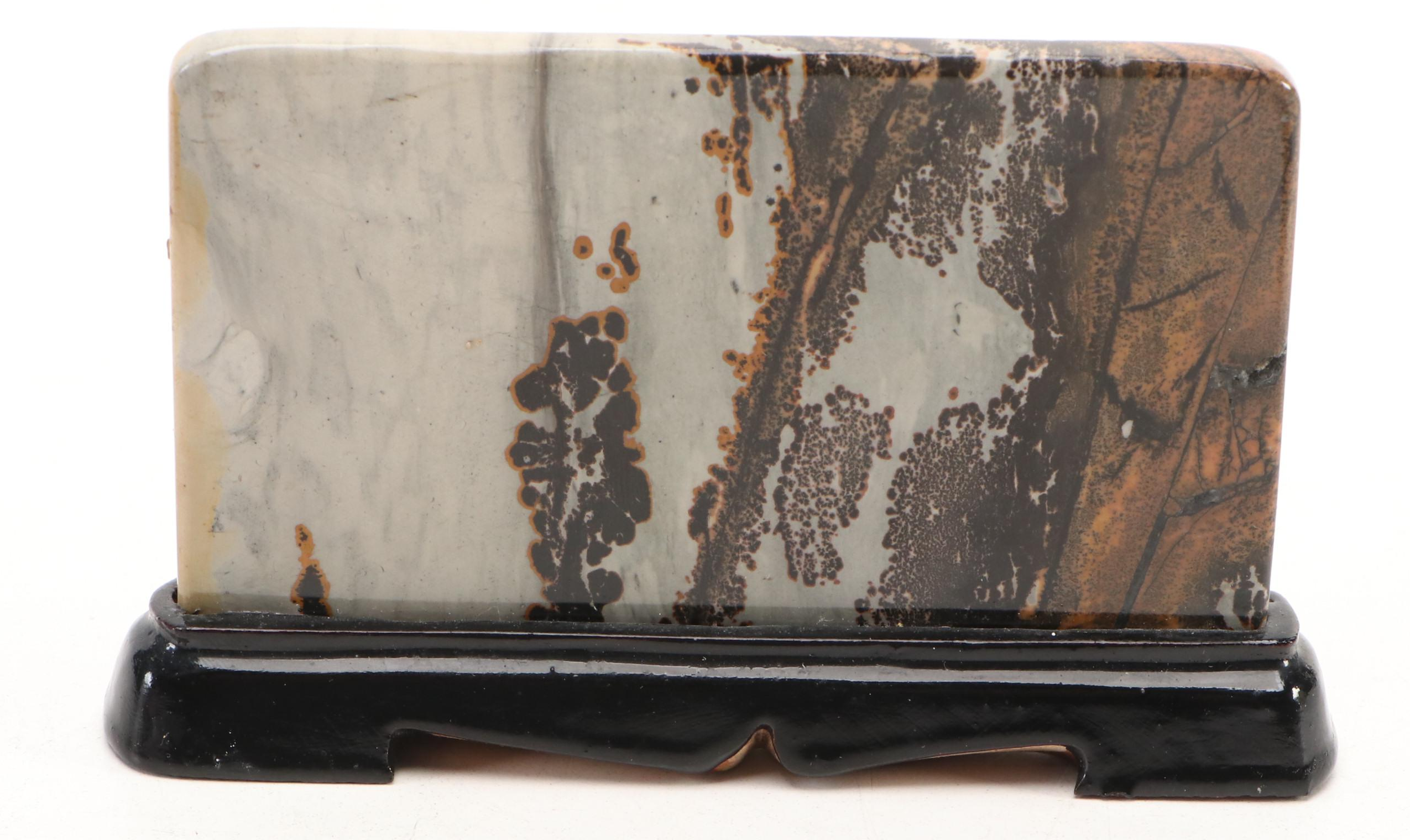 Chinese Yan Calligraphy Ink Stones with Jasper Painting Stone