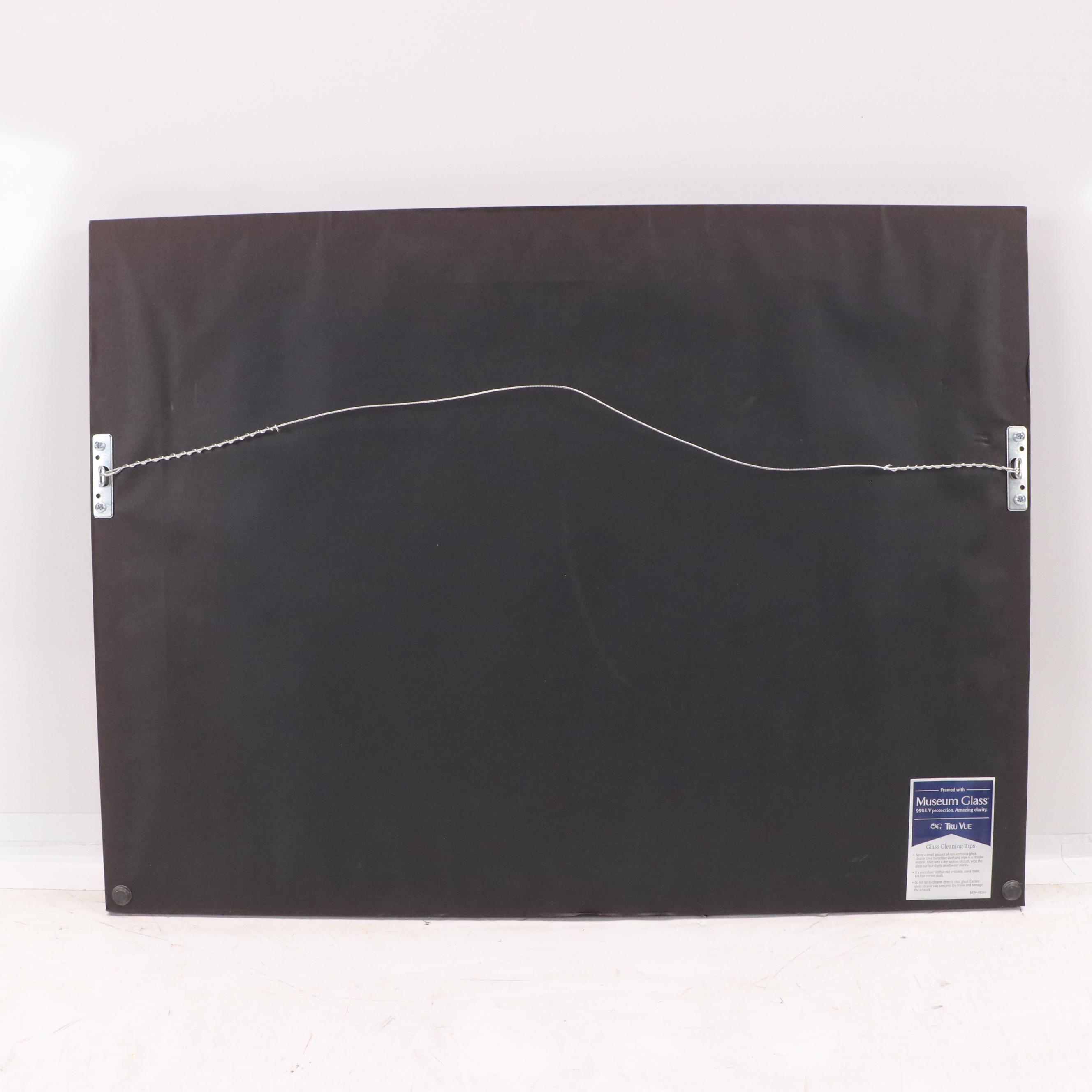 Kathleen Graf Needlepoint Samplers in Burlwood Veneer Frames