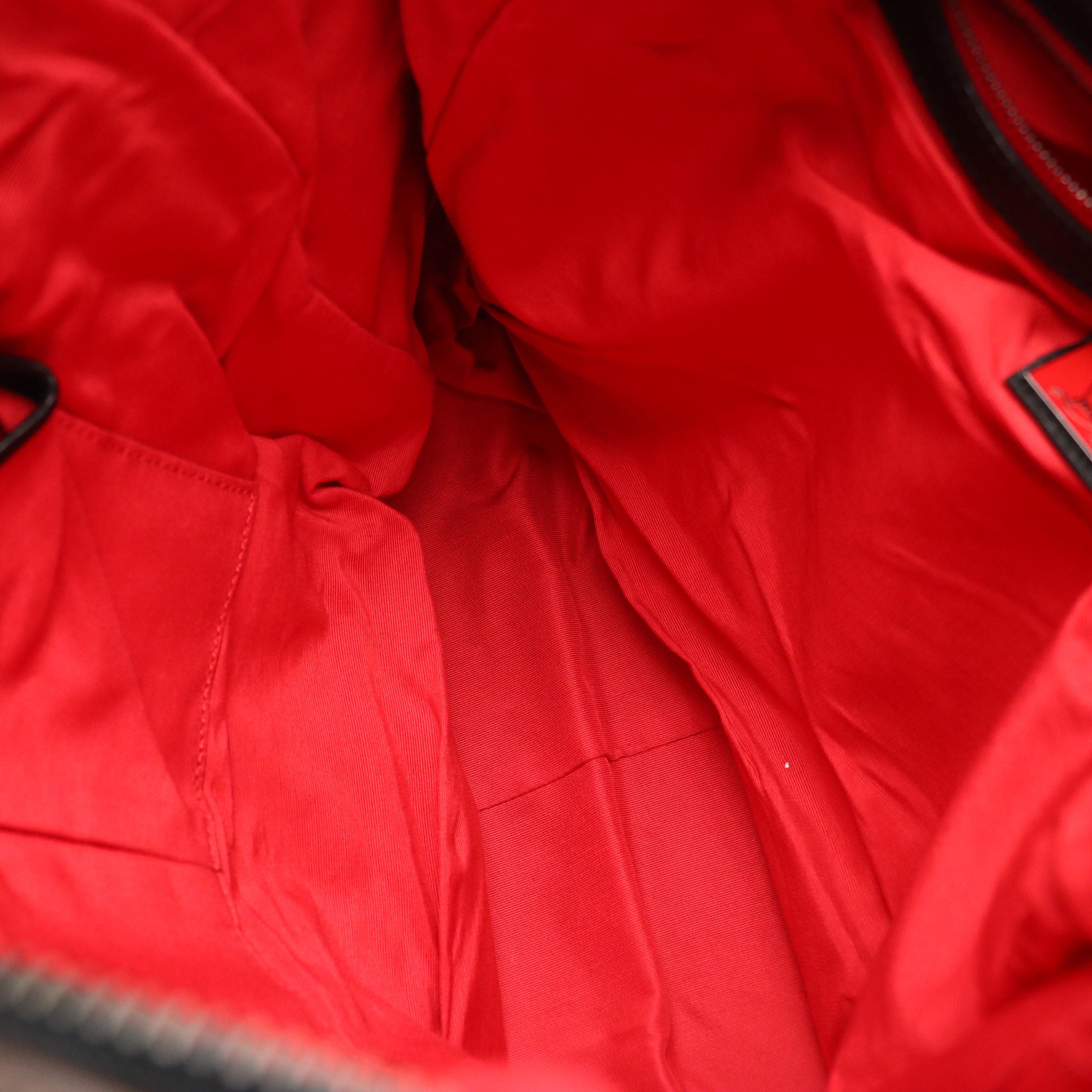 Christian Louboutin Zip Top Tote in Camo Print Calf Hair and Leather