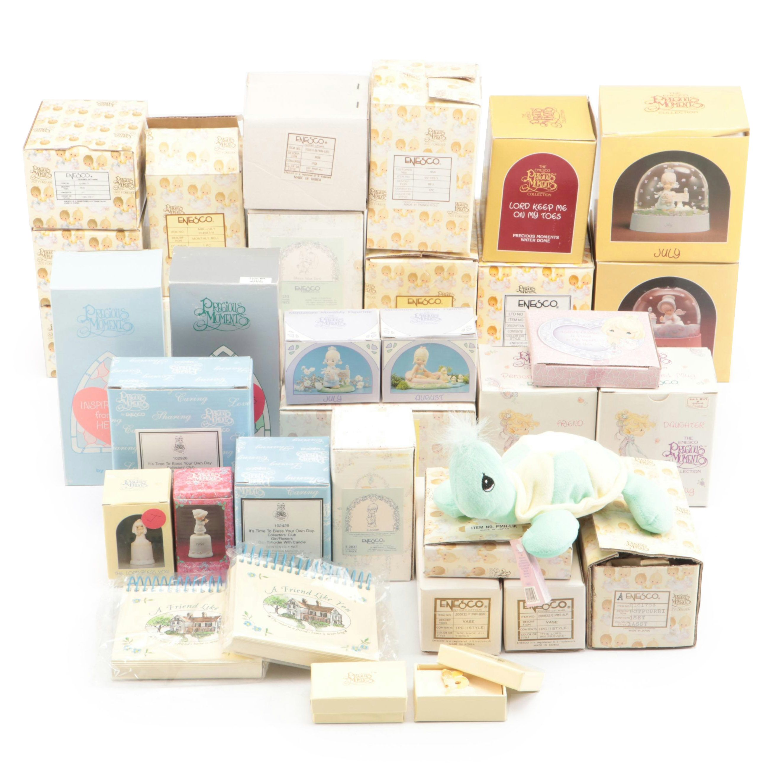 Precious Moments "Bless You Two" and Other Figurines, Dolls, and Home Décor