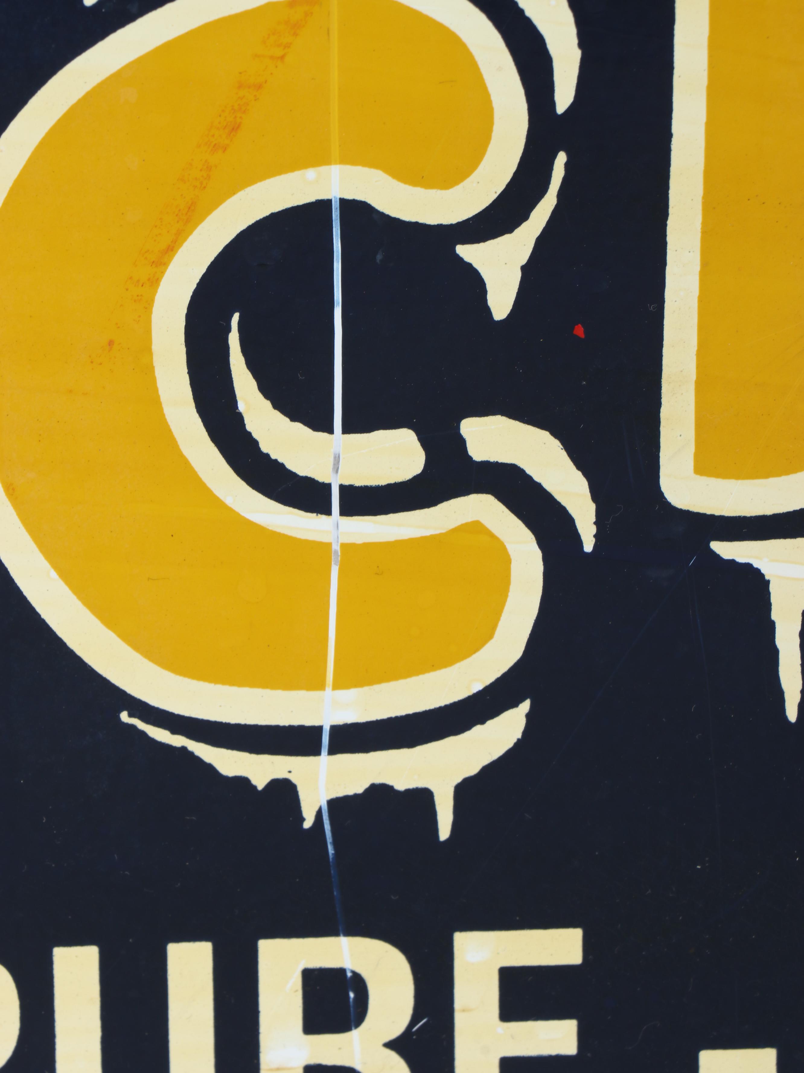 Hershey's Ice Cream Plastic Sign with Other Metal Advertising Signs