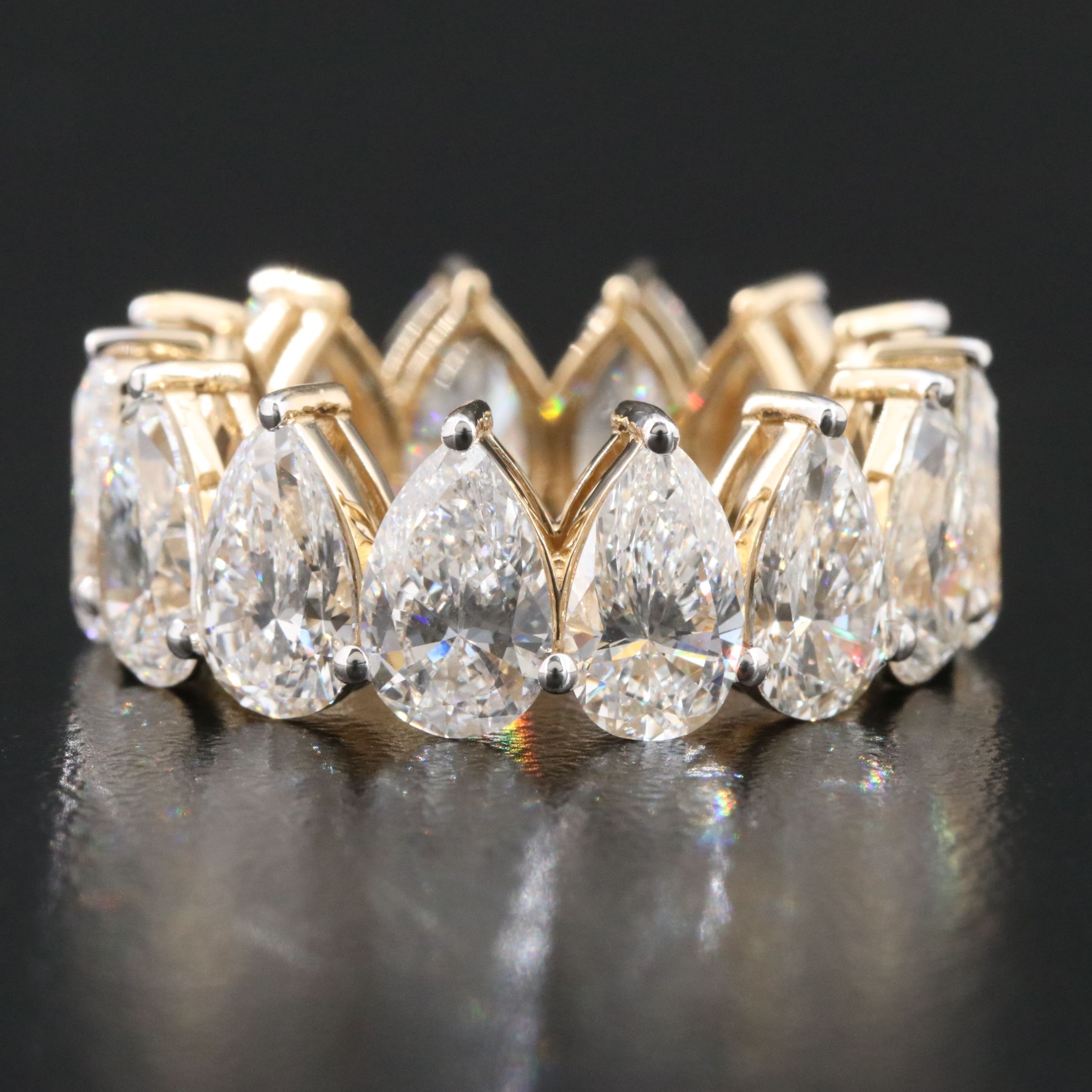 14K 10.99 CTW Lab Grown Diamond Eternity Band