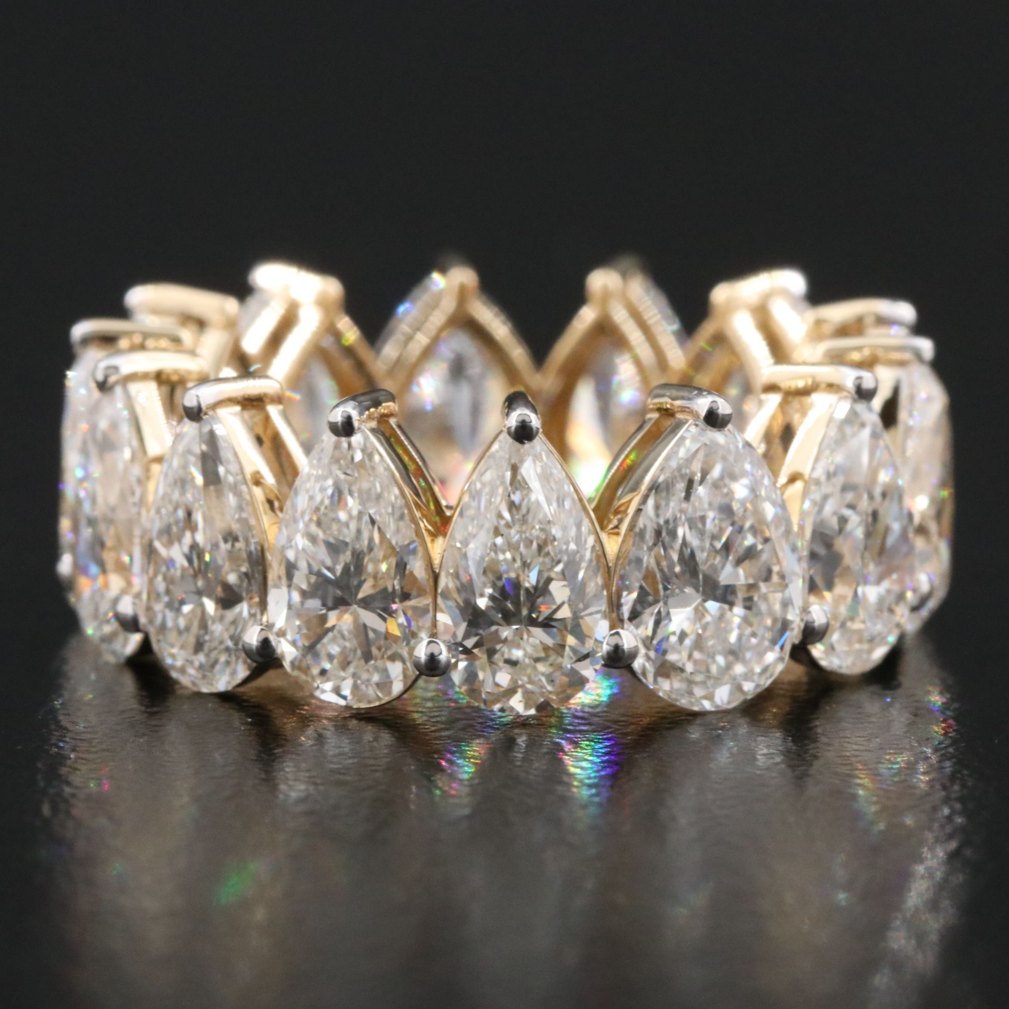 14K 10.99 CTW Lab Grown Diamond Eternity Band